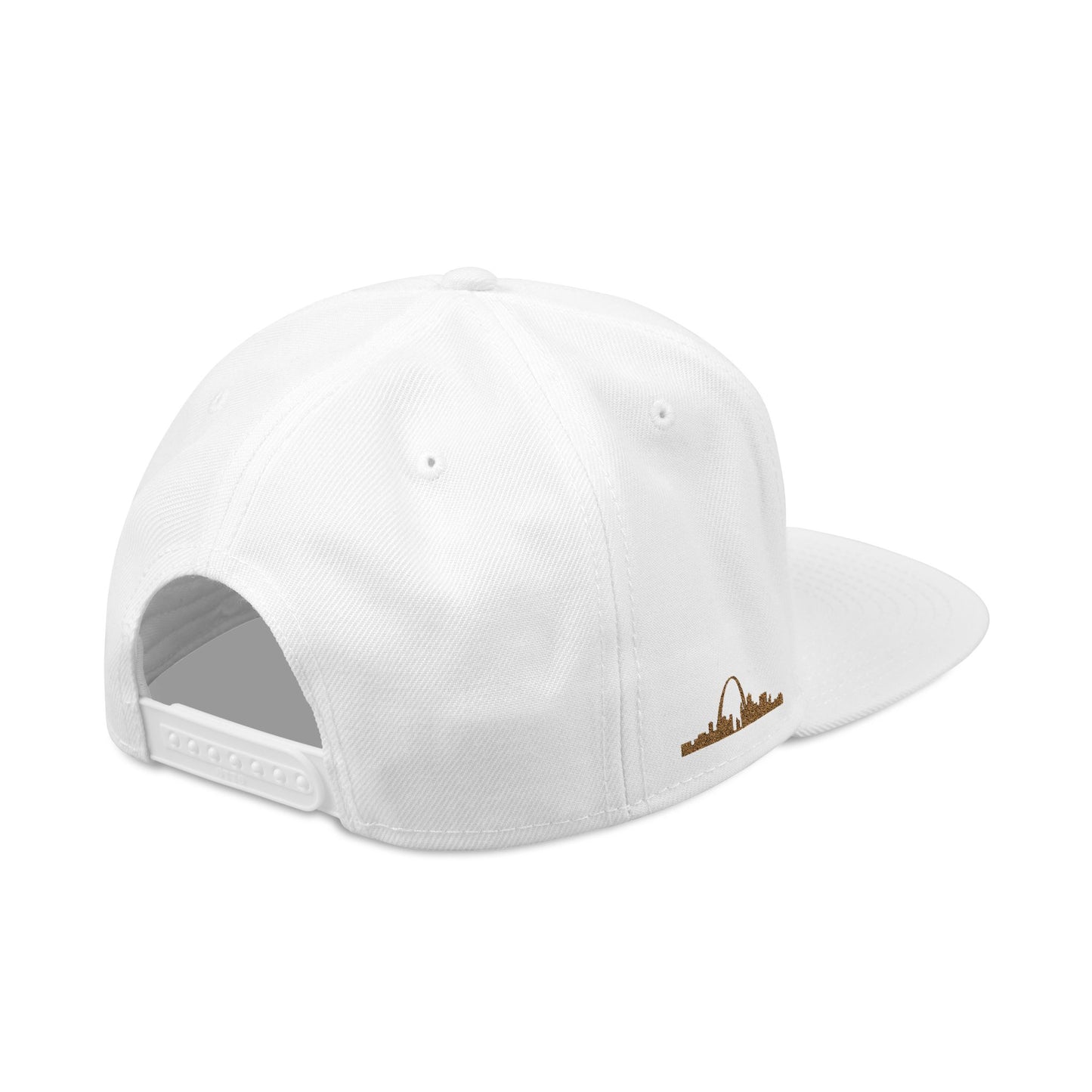 Otto 125‑978 STL Pride Embroidered Hat – Saint Louis Flag, American Flag & Gold Skyline