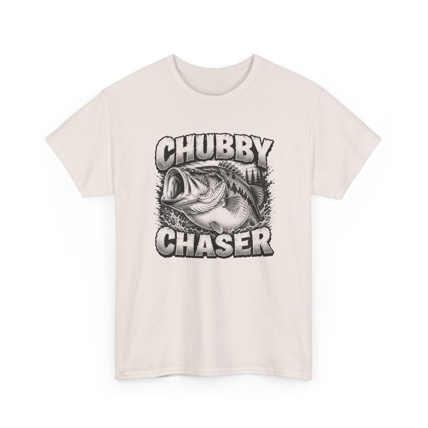 Fishing T-Shirt — "Chubby Chaser" Bass Graphic Tee