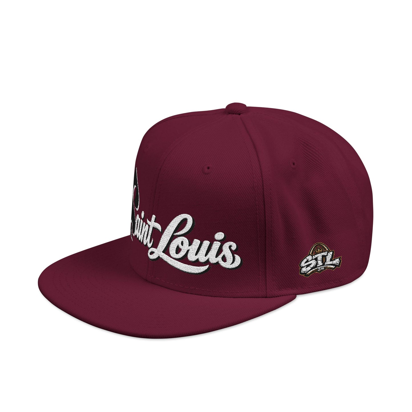 Embroidered 'Saint Louis' Snapback Hat