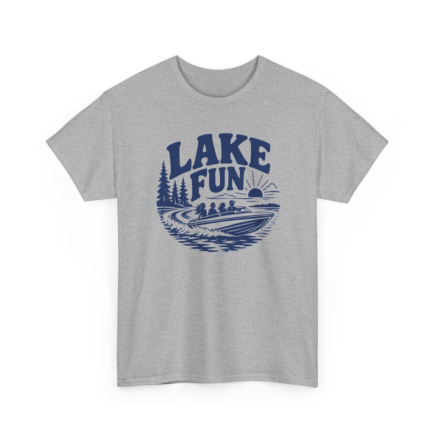 Lake Fun Boat T-Shirt — Vintage Lakeside Summer Tee
