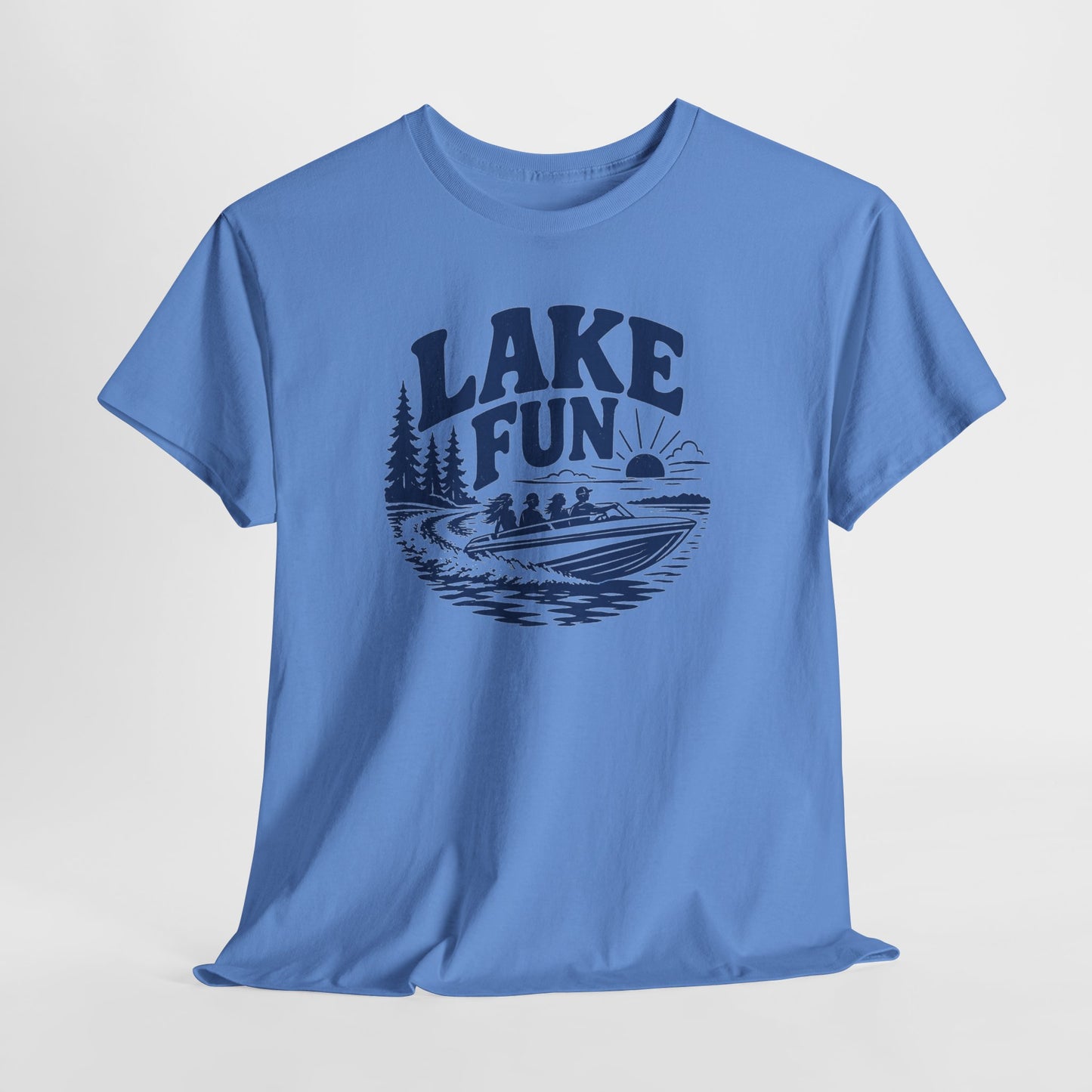 Lake Fun Boat T-Shirt — Vintage Lakeside Summer Tee
