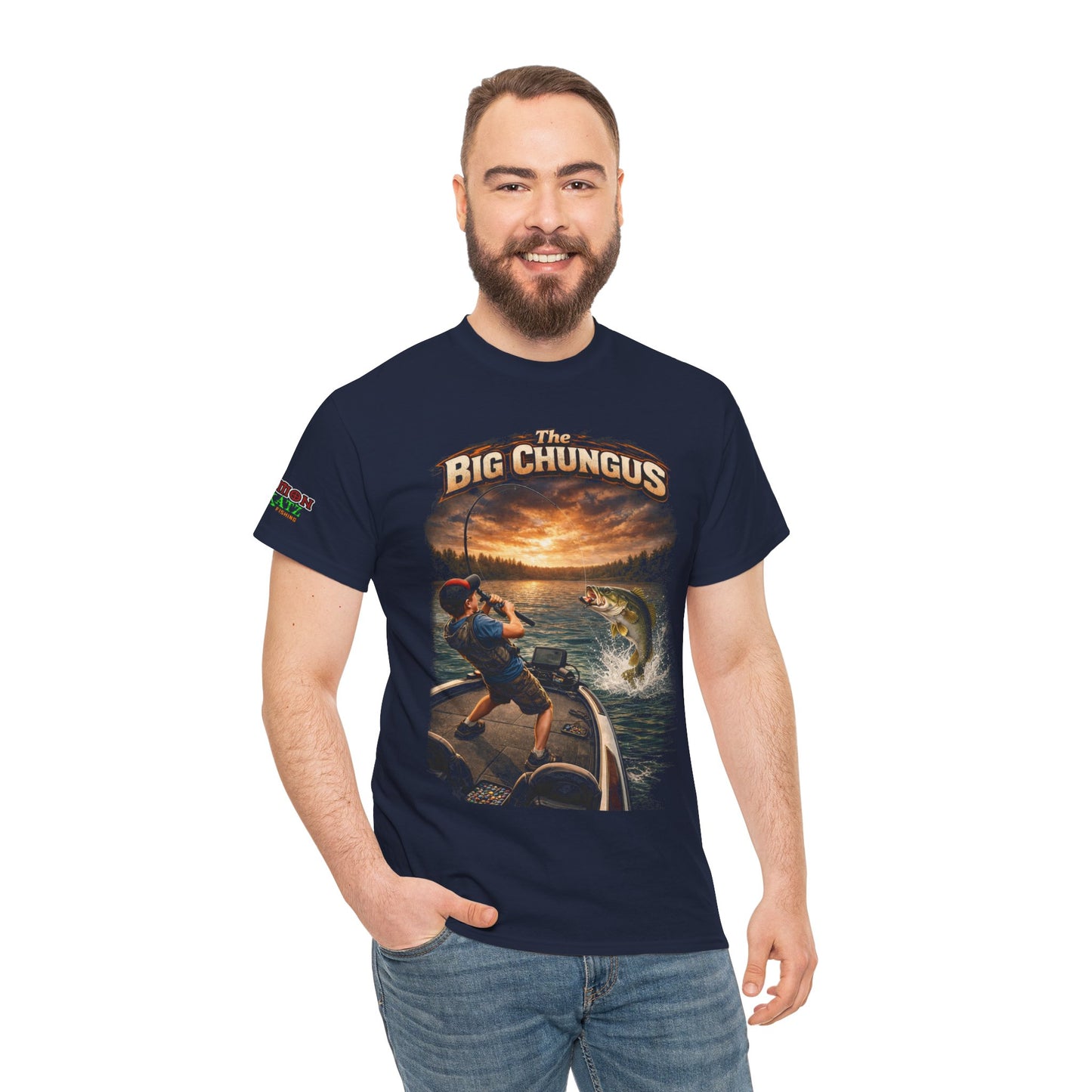 Big Chungus Fishing Tee — Funny Retro Fishing Graphic T‑Shirt