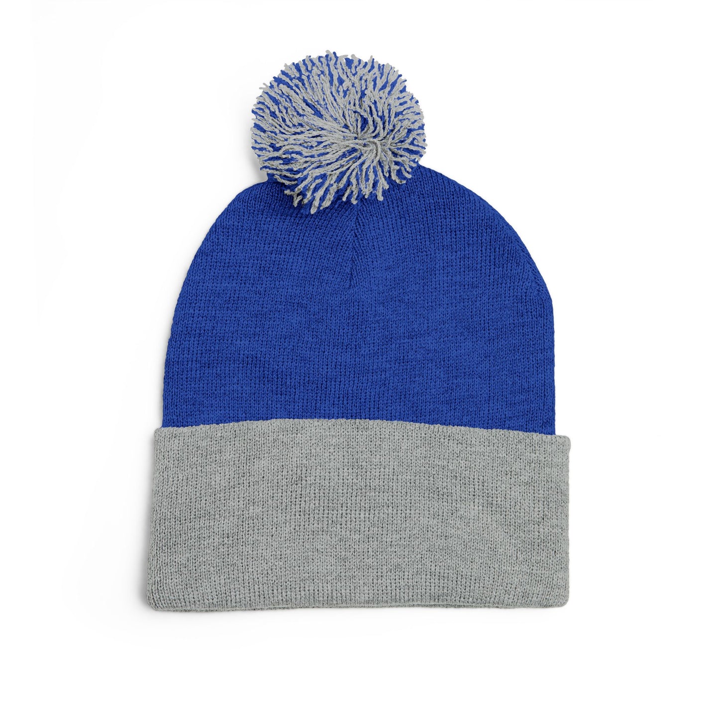 St. Louis Pom Pom Knit Cap — Embroidered Cuffed Beanie