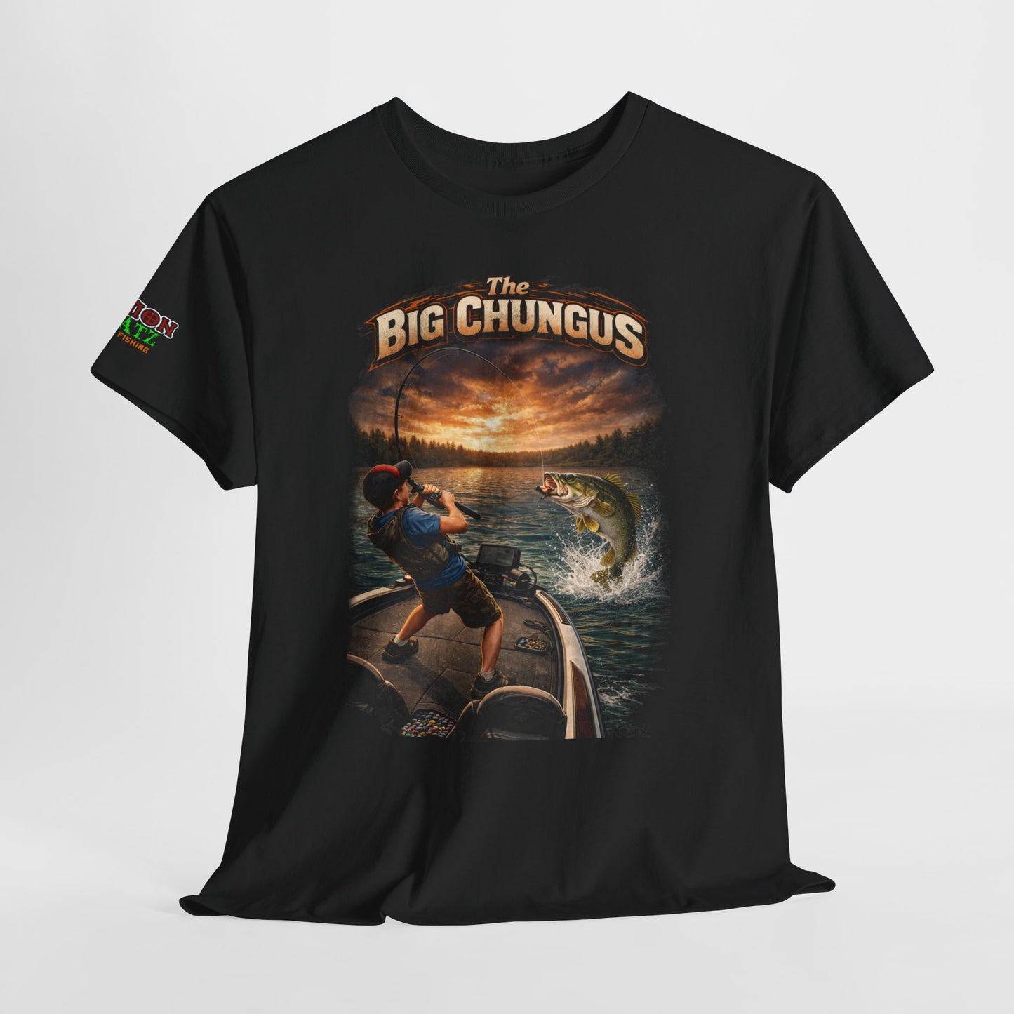 Big Chungus Fishing Tee — Funny Retro Fishing Graphic T‑Shirt