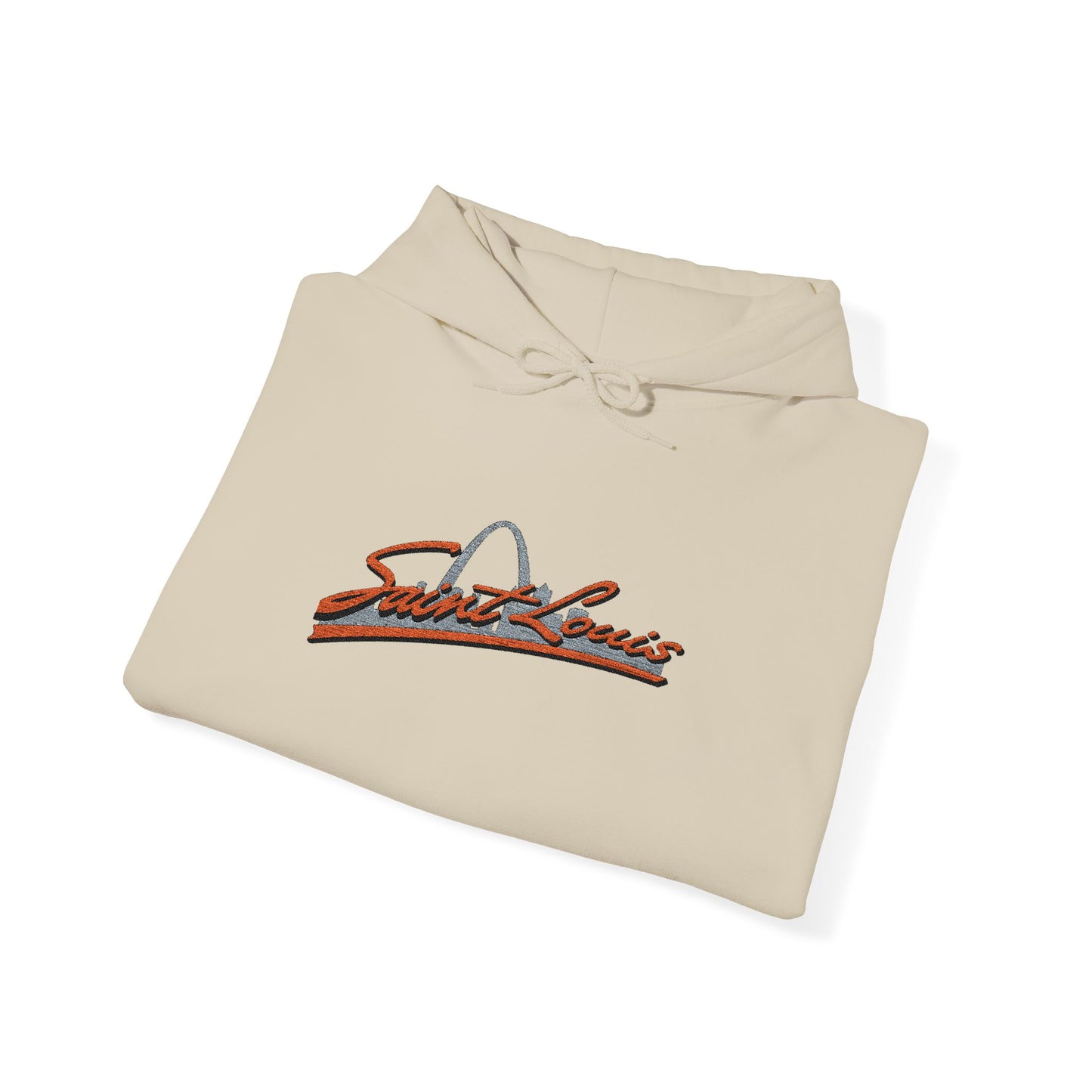 Saint Louis Embroidered Hoodie — Classic City Logo Sweatshirt