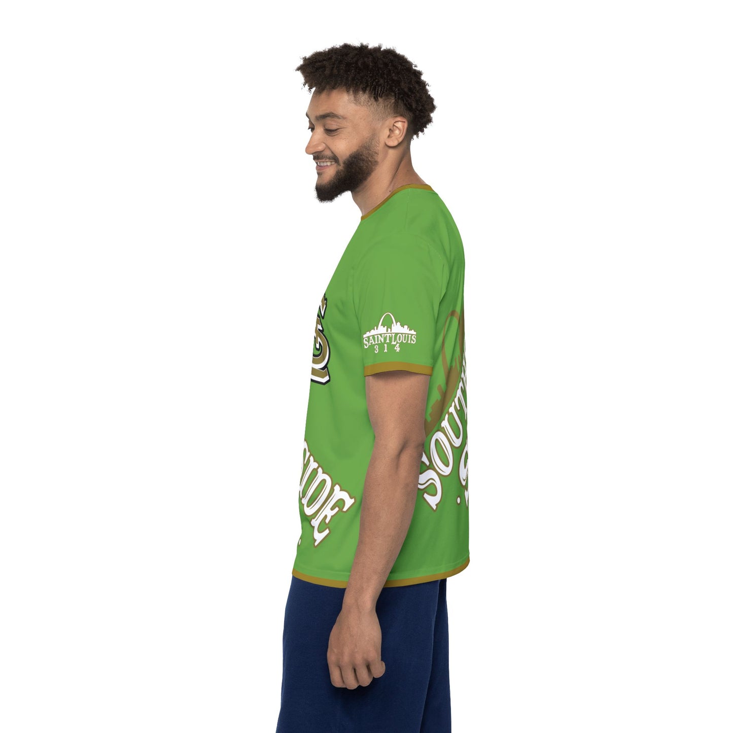 Southside STL All Over Print Sport Jersey(Lime) – Gold Skyline Edition
