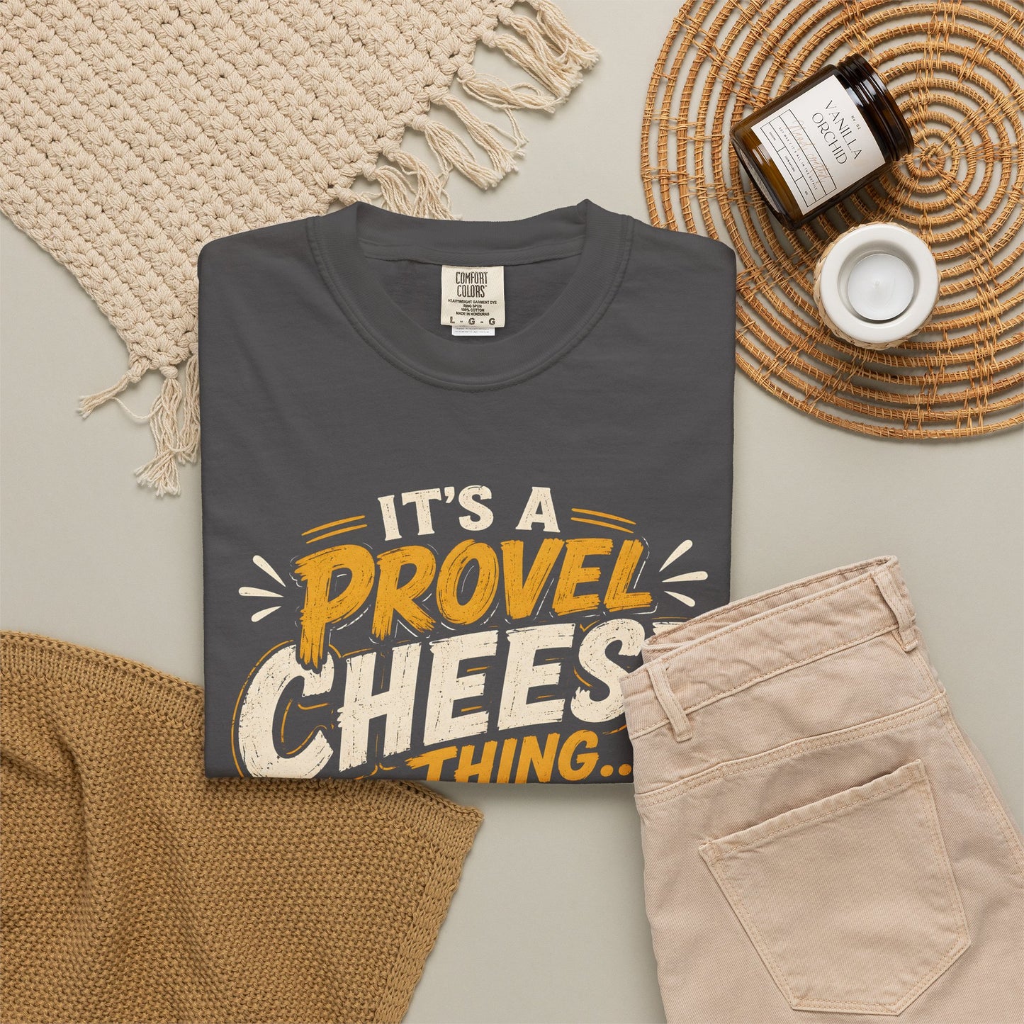 Comfort Colors Provel Cheese Shirt | St Louis Food Tee | Funny STL Provel Cheese T‑Shirt | Missouri Pride Comfort Colors Graphic Tee