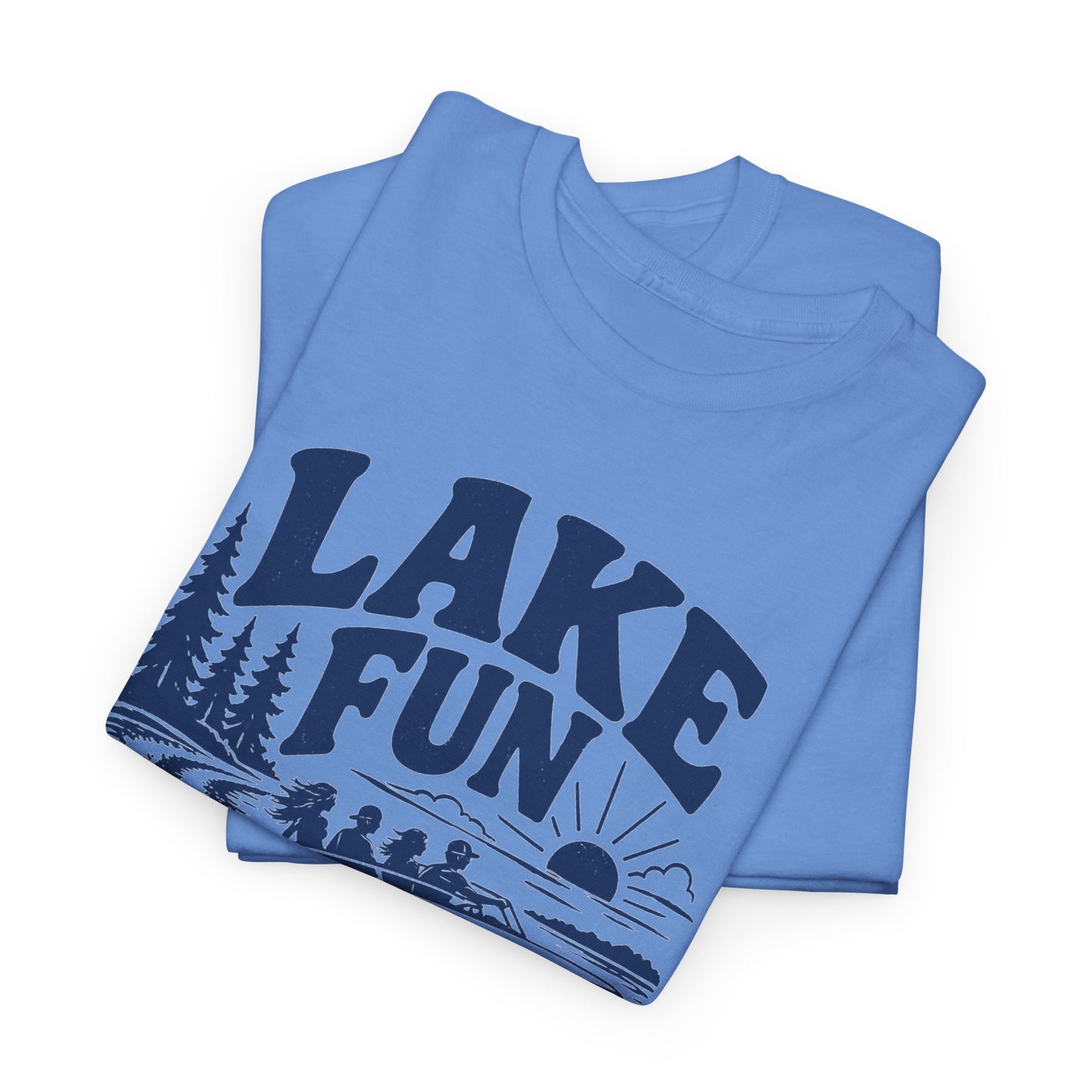 Lake Fun Boat T-Shirt — Vintage Lakeside Summer Tee