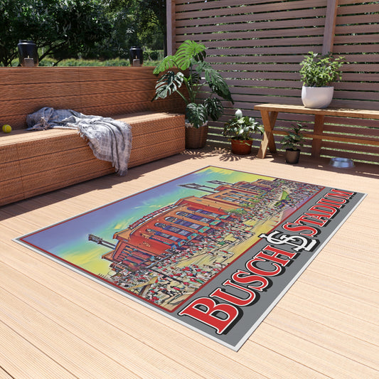 Busch Stadium Outdoor Rug