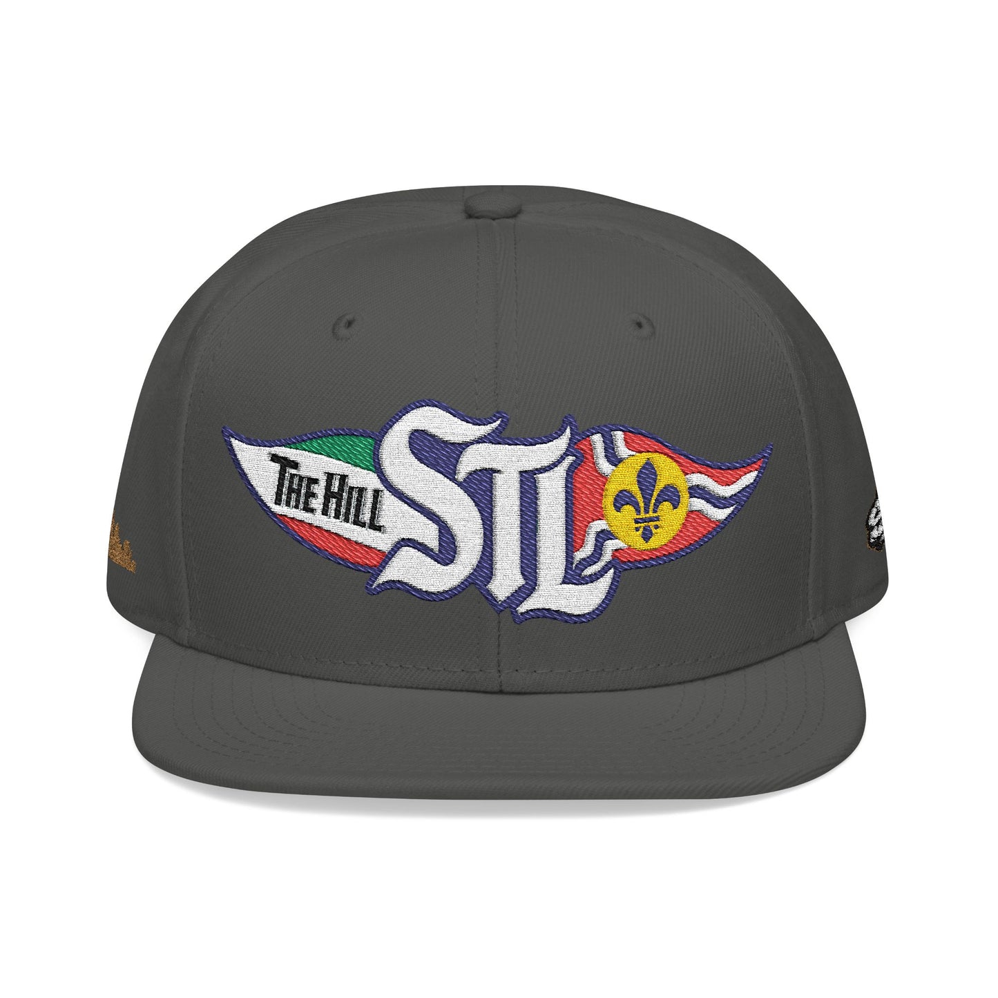 Embroidered Snapback Hat — STL Logo with The Hill Flag  and Saint Louis Flag
