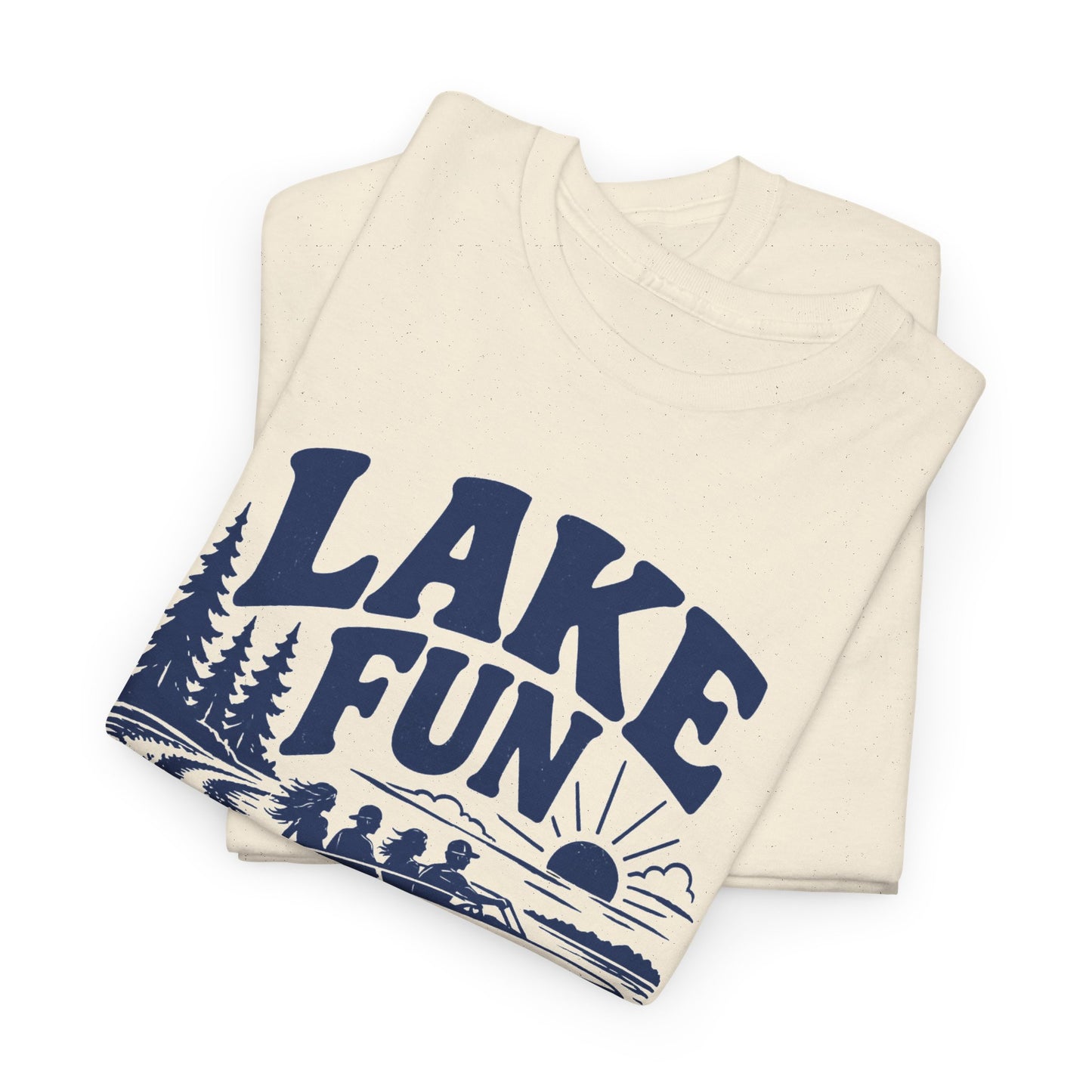 Lake Fun Boat T-Shirt — Vintage Lakeside Summer Tee
