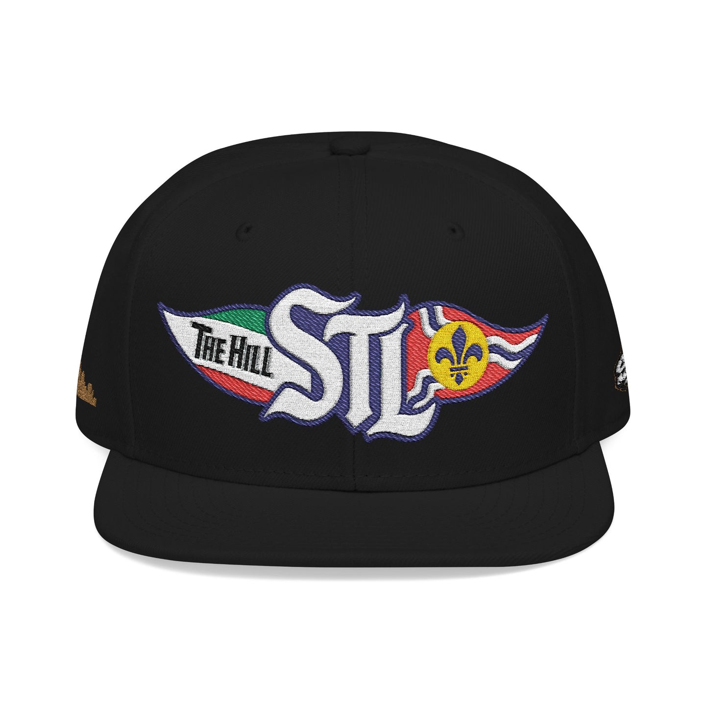 Embroidered Snapback Hat — STL Logo with The Hill Flag  and Saint Louis Flag