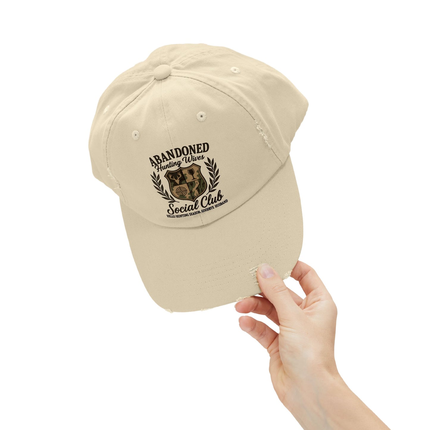 Distressed Cap - Abandoned Wives Social Club
