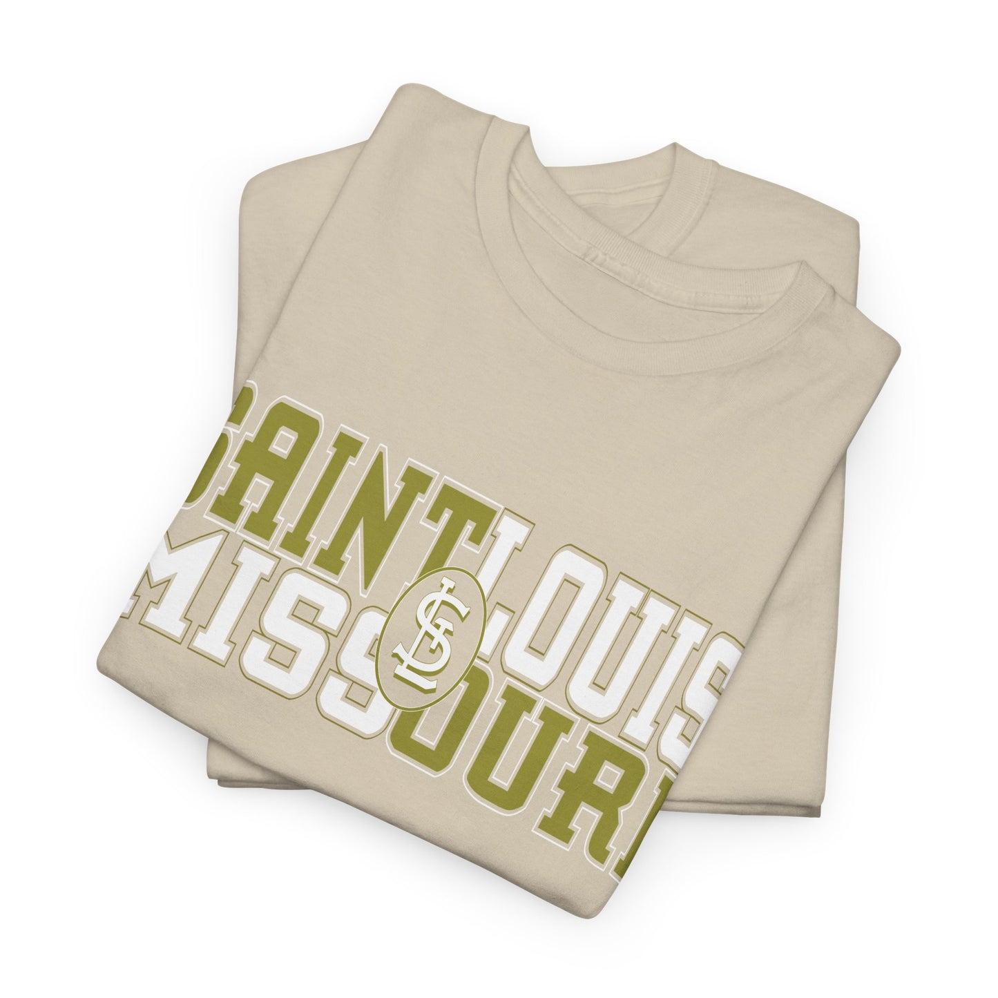 St Louis Missouri Gold & White Unisex Tee