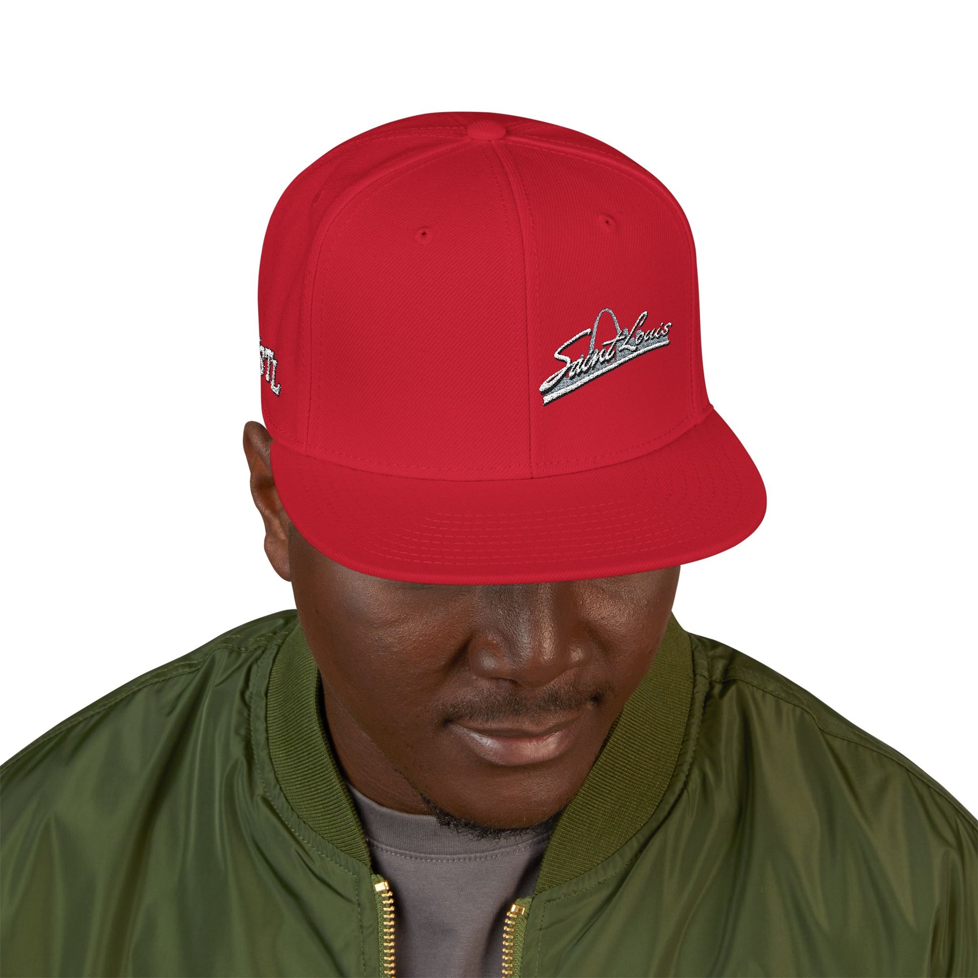 Snapback (Embroidery)-Offset Saint Louis Logo Printify