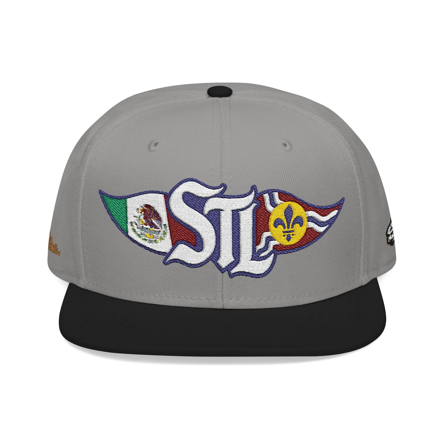 STL Logo Hat | Otto 125‑978 | Mexico Flag & St. Louis Flag | Embroidered Baseball Cap | Local Pride Apparel