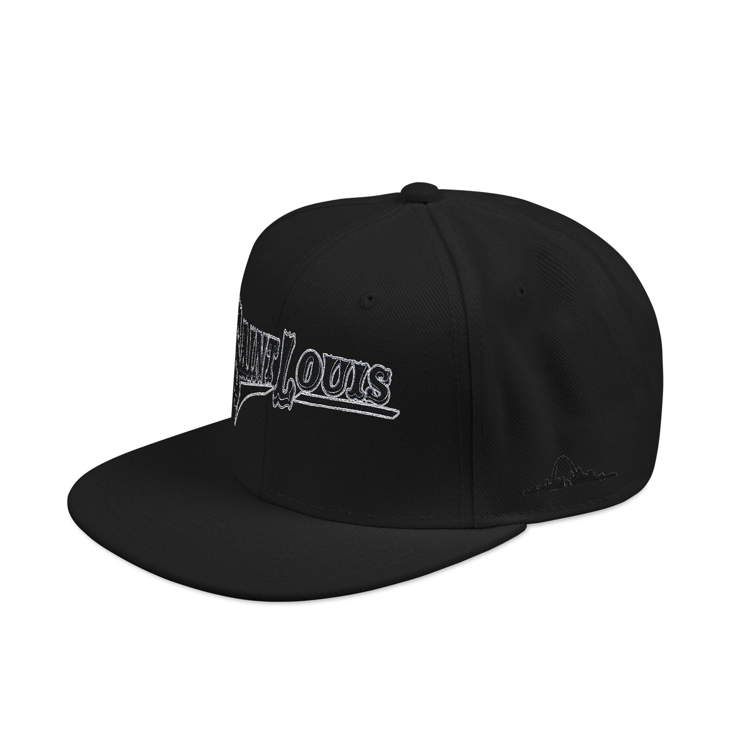 Saint Louis Flat Bill Snapback Cap with Skyline sides Printify