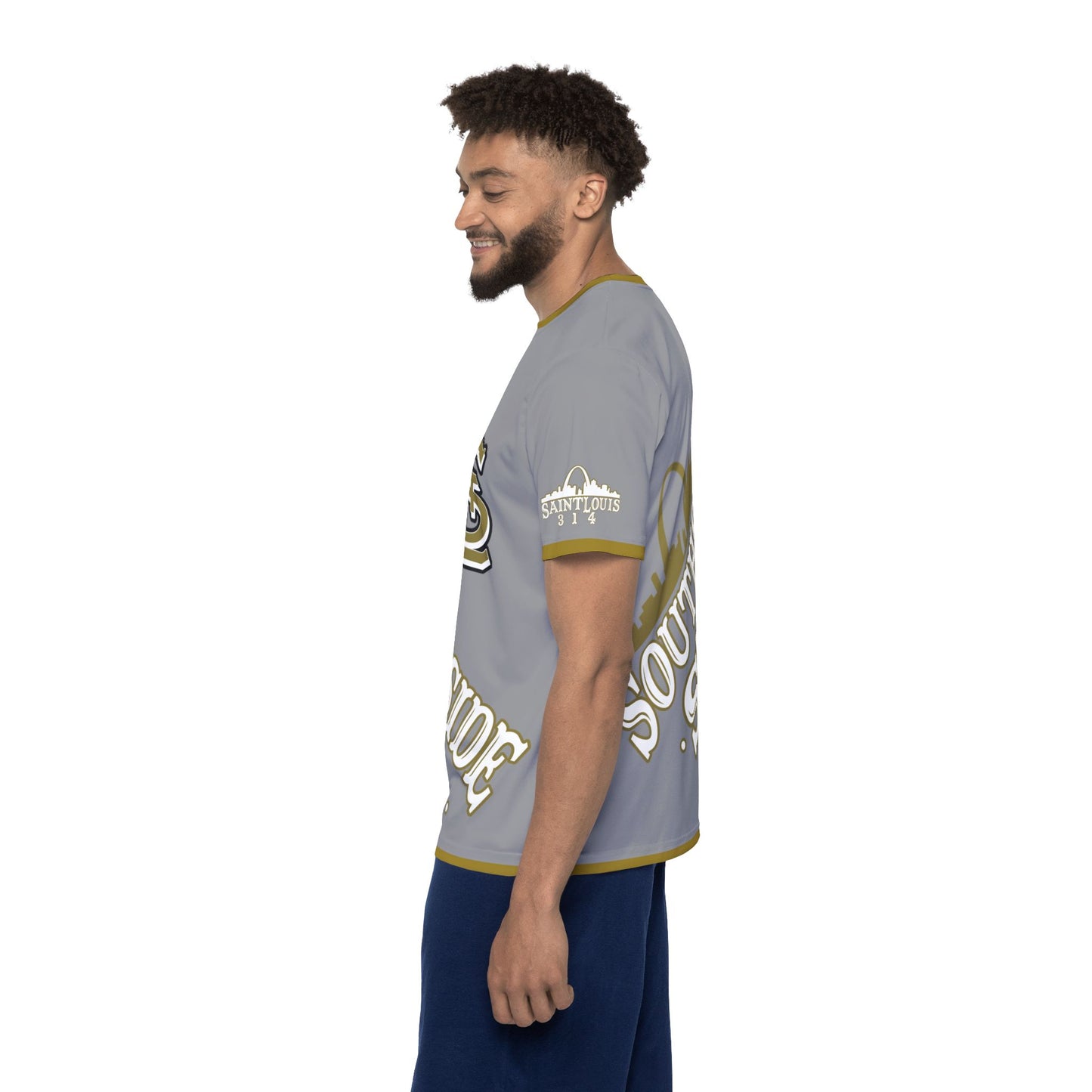 Southside STL All Over Print Sport Jersey (Grey)– Gold Skyline Edition