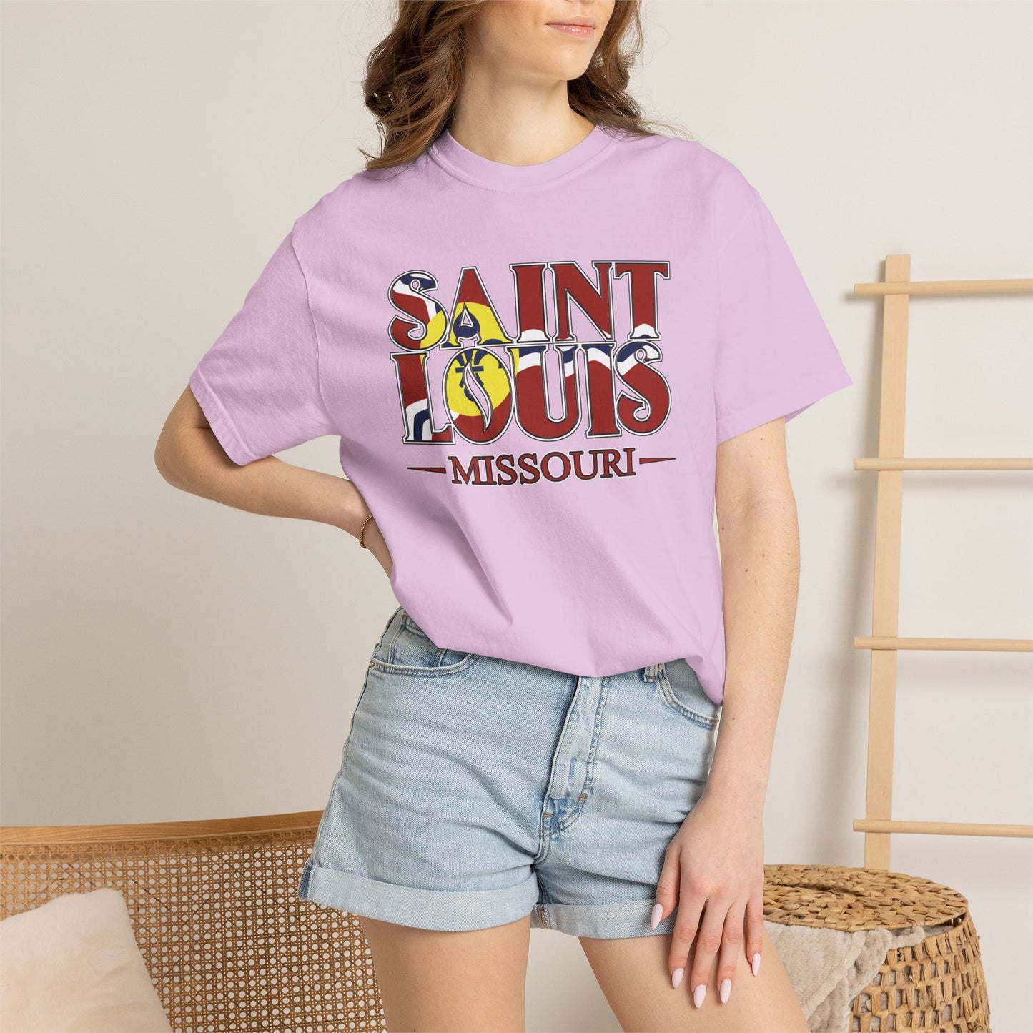 Saint Louis Missouri T-Shirt — Vintage St. Louis Flag Graphic Tee