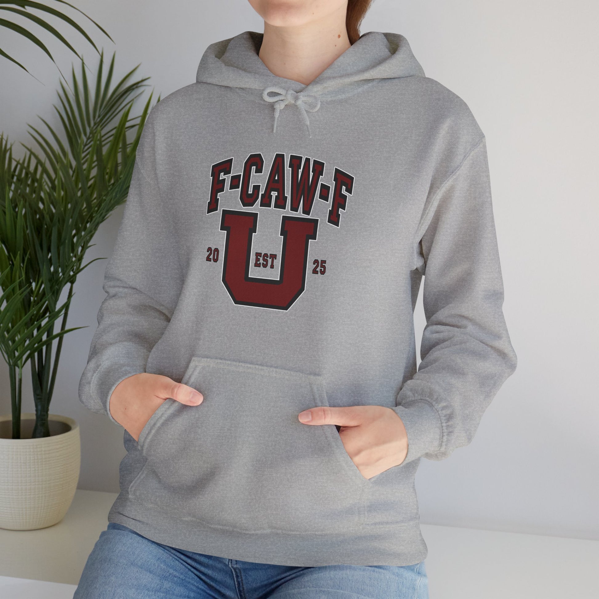 Unisex Heavy Blend™ Hooded Sweatshirt F-CAW-F U Front ChestDesign Printify