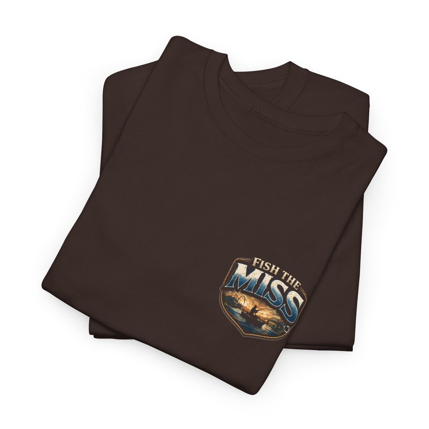 Fishing T‑Shirt - "Fish the Miss" Bass Fishing Graphic Tee (Front & Back Print)