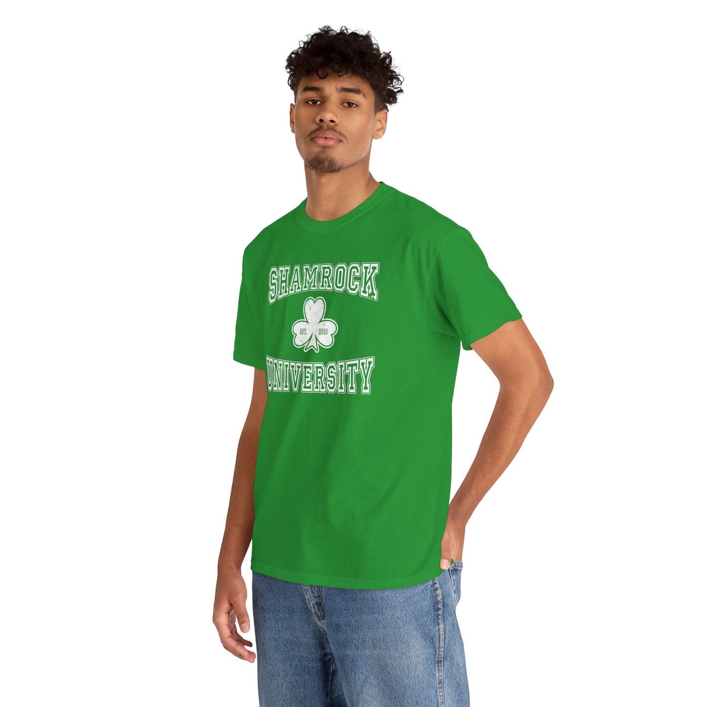 Shamrock University T-Shirt — St. Patrick’s Day College Style Tee