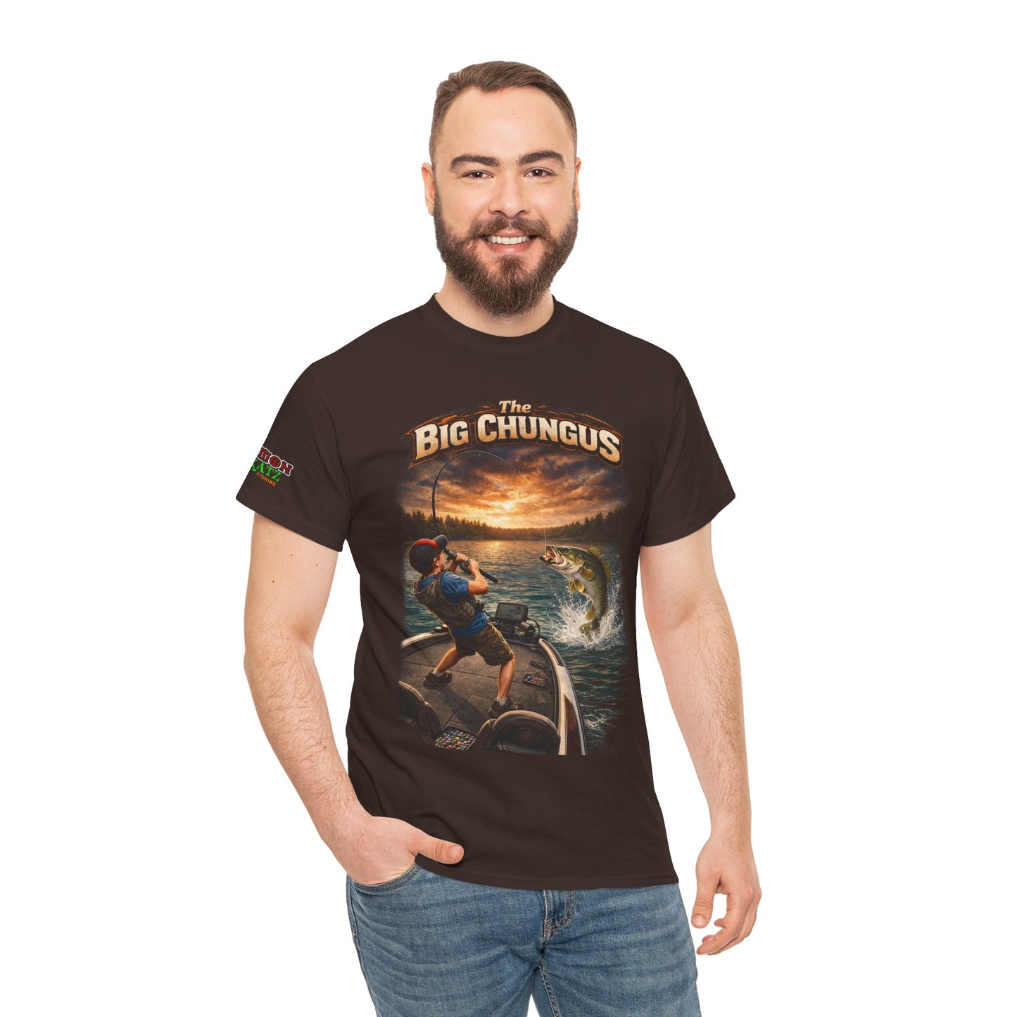 Big Chungus Fishing Tee — Funny Retro Fishing Graphic T‑Shirt