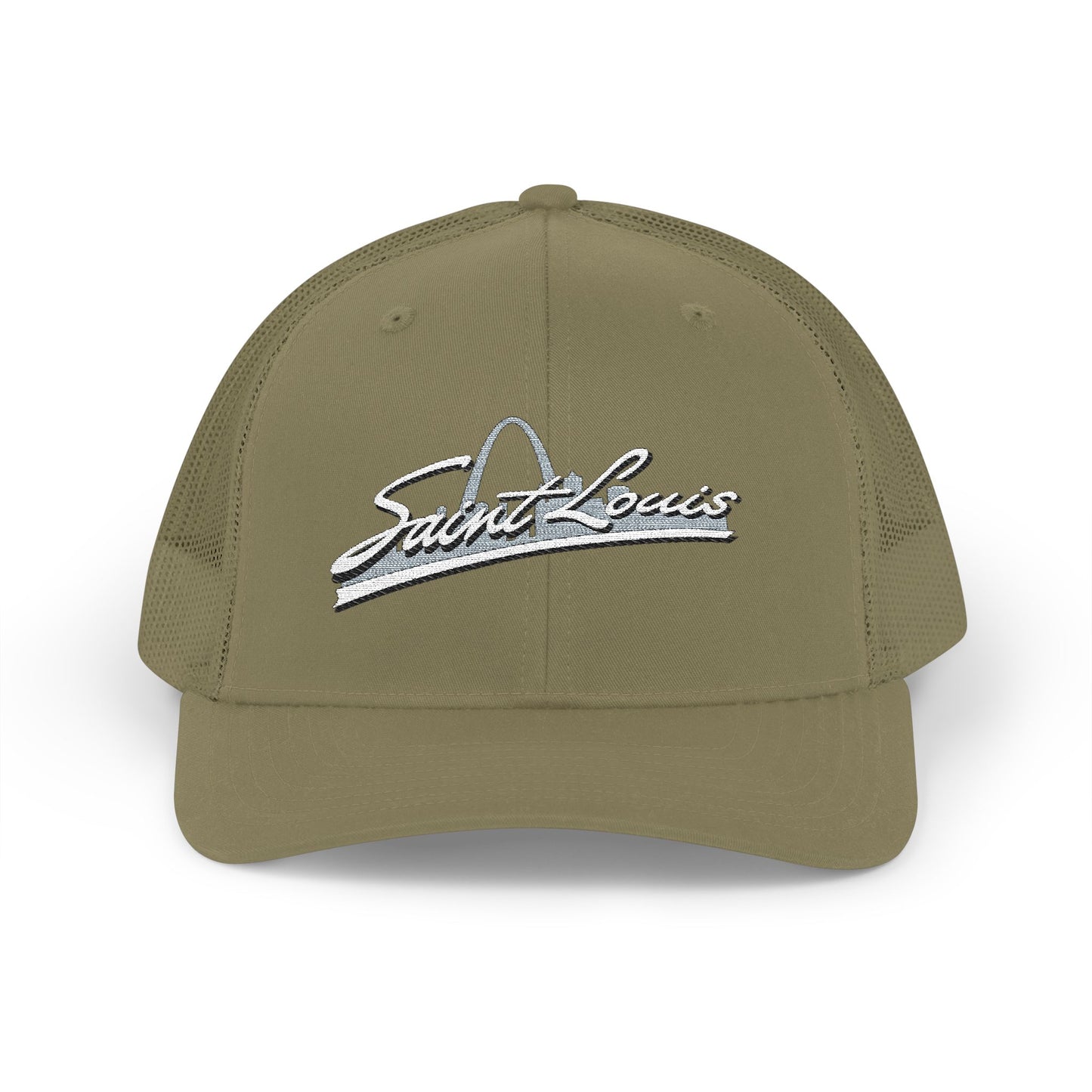 Embroidered Snapback Trucker Cap - Saint Louis Logo Printify