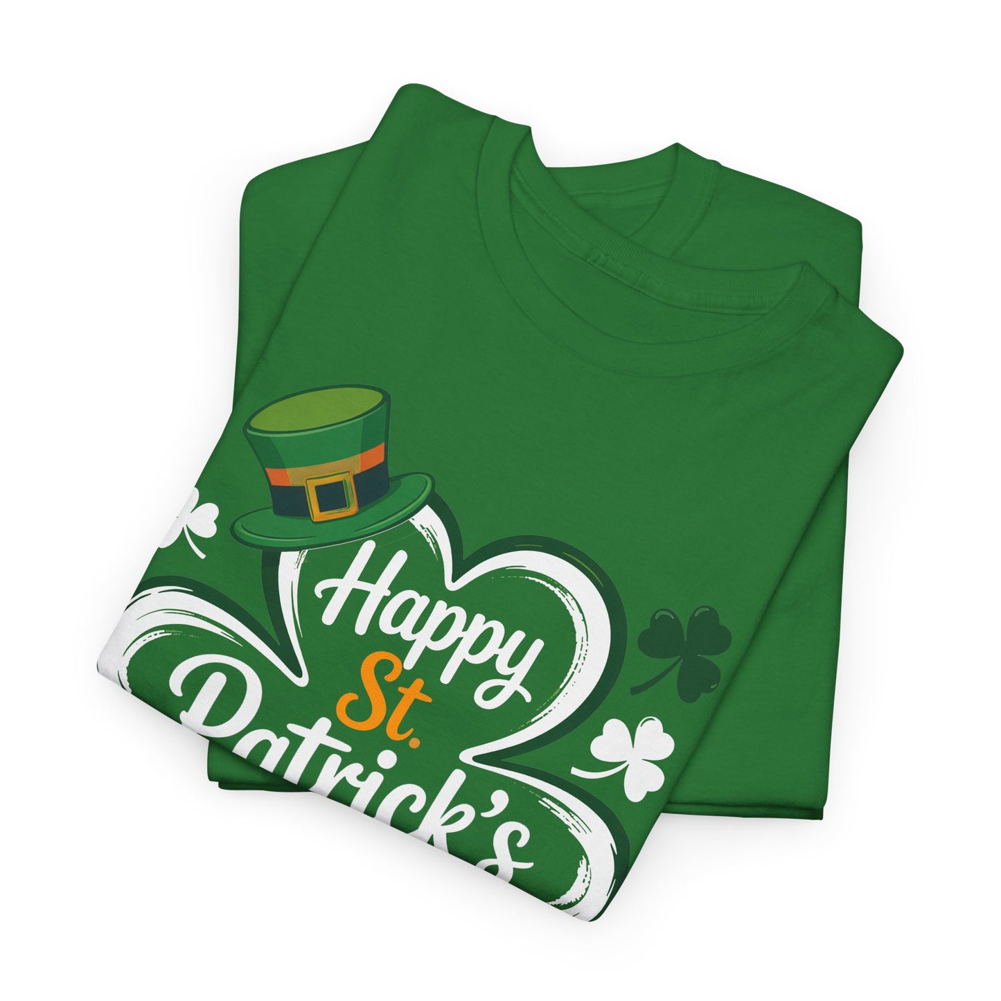 St. Patrick's Day Shamrock Tee — "Happy St. Patrick's Day" Graphic