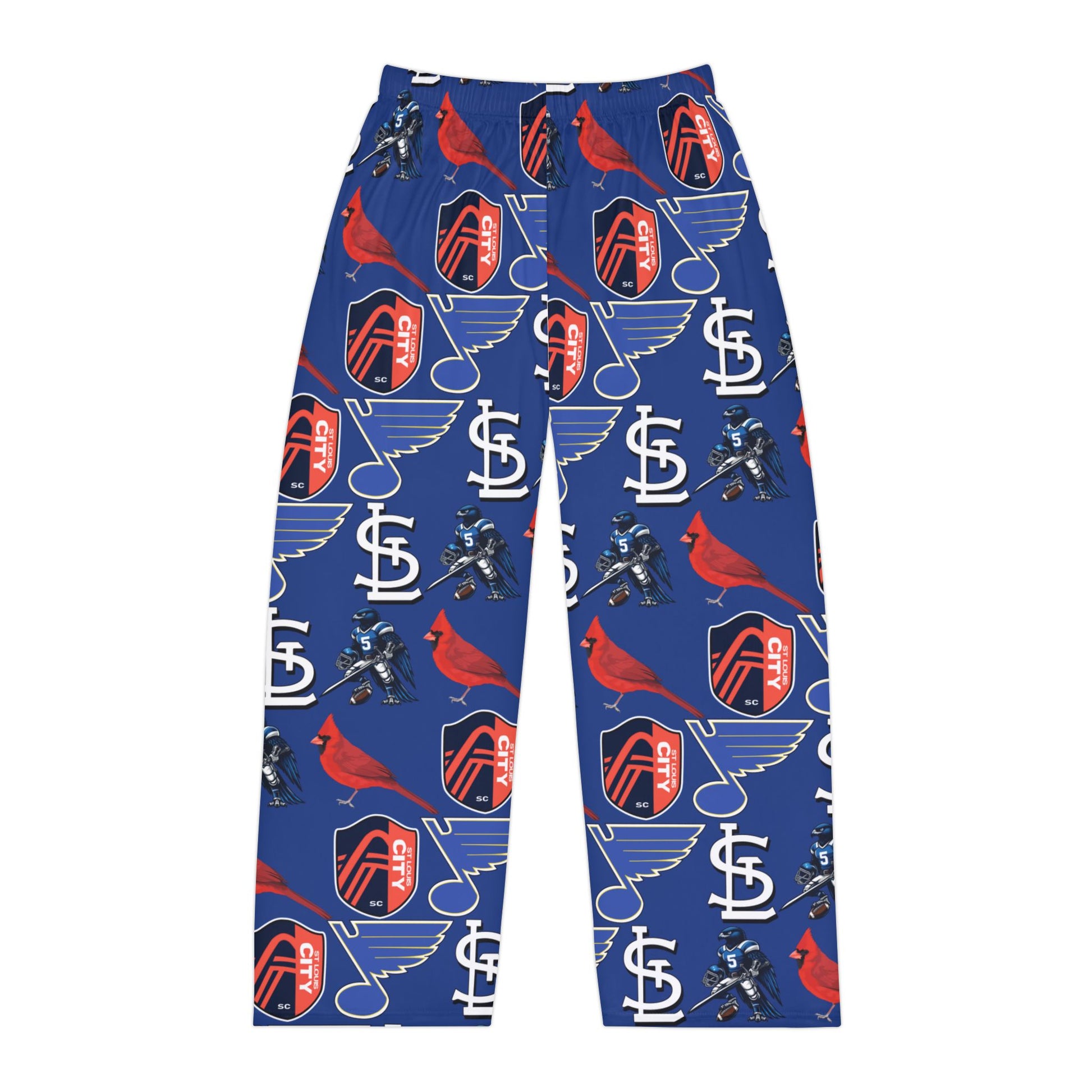 Pajama Pants - St Louis Sports Design in Dark Blue Printify