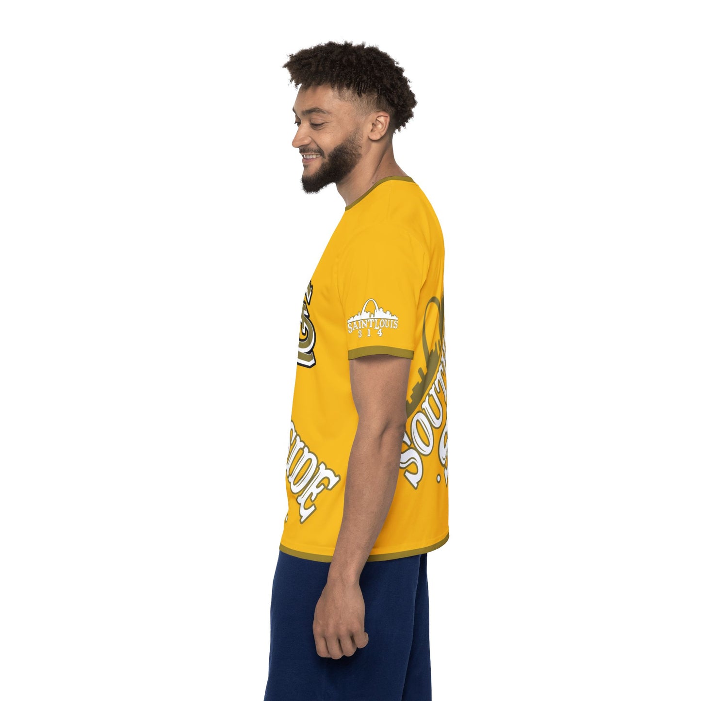 Southside STL All Over Print Sport Jersey(Yellow) – Gold Skyline Edition