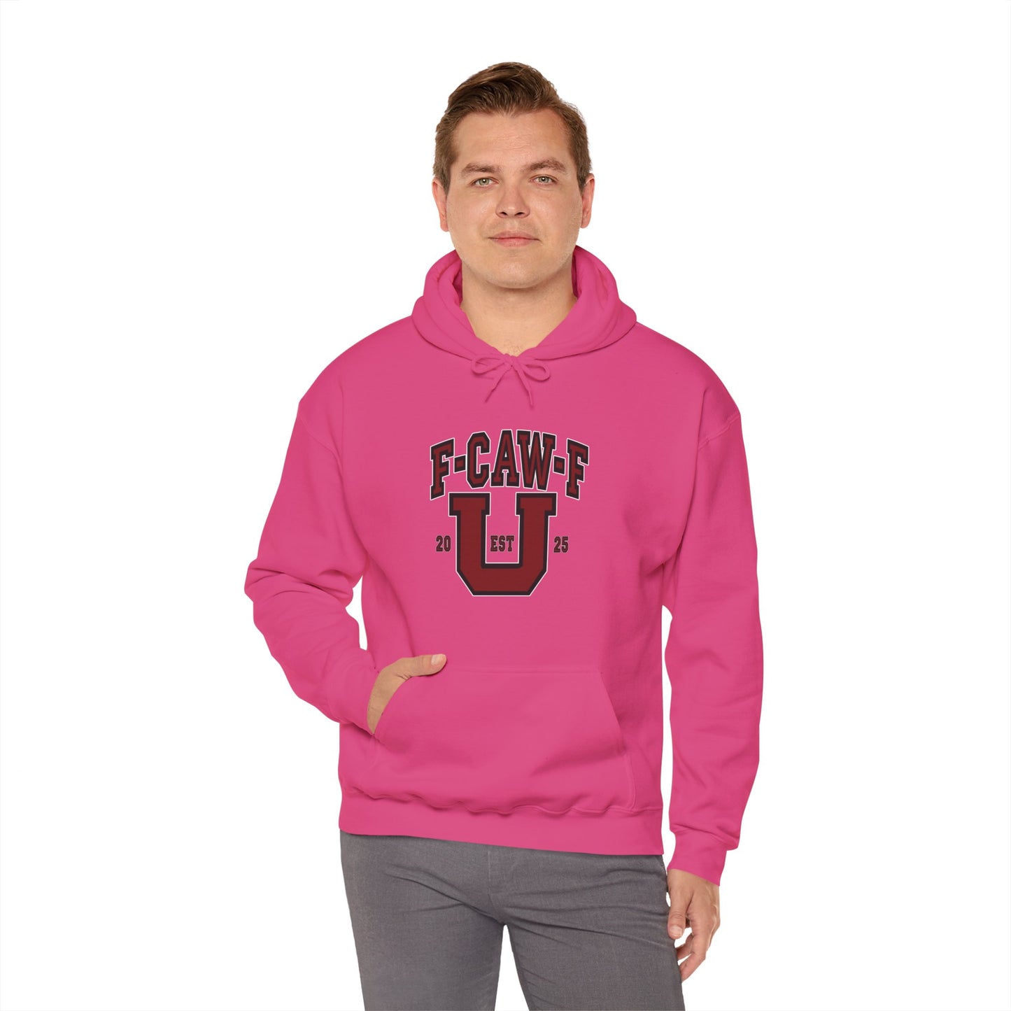 Unisex Heavy Blend™ Hooded Sweatshirt F-CAW-F U Front ChestDesign Printify