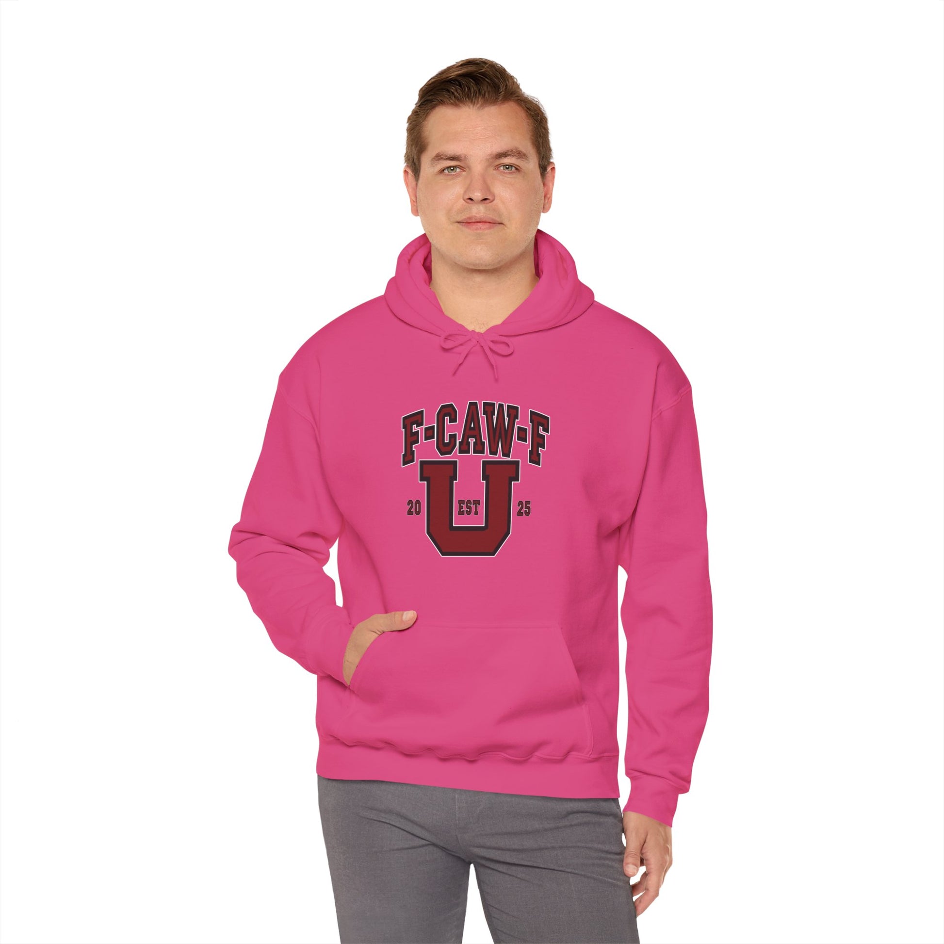 Unisex Heavy Blend™ Hooded Sweatshirt F-CAW-F U Front ChestDesign Printify