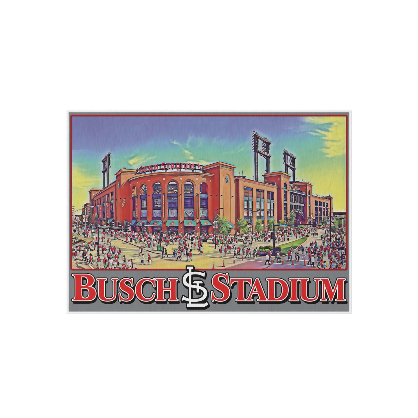 Busch Stadium Outdoor Rug