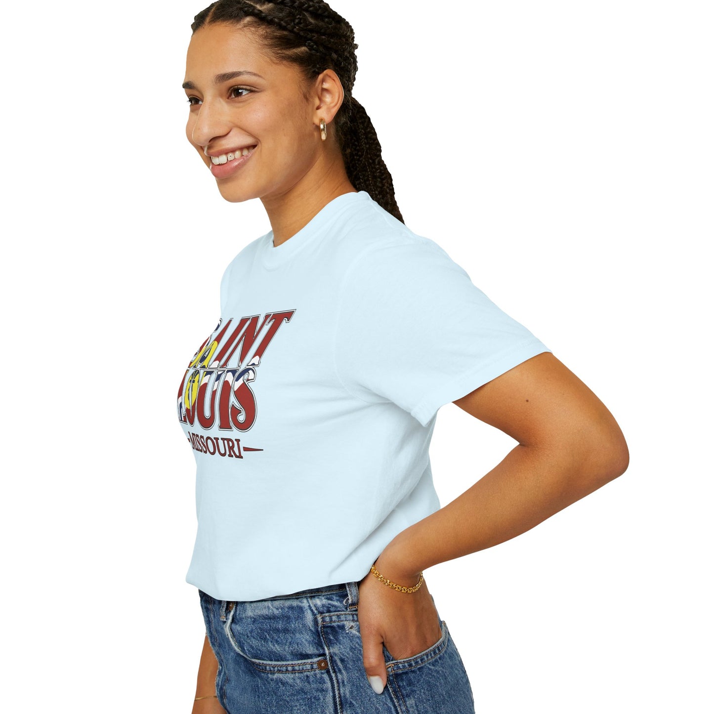 Saint Louis Missouri T-Shirt — Vintage St. Louis Flag Graphic Tee