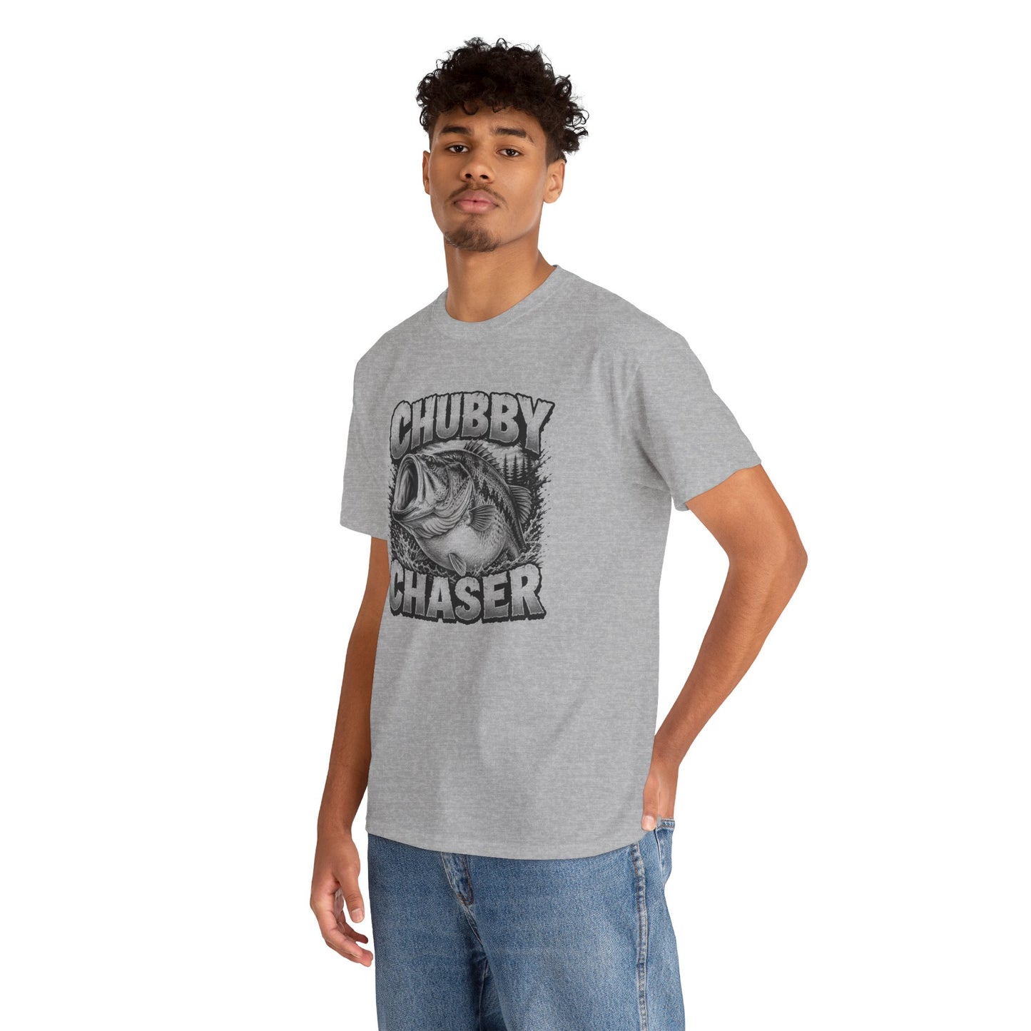 Fishing T-Shirt — "Chubby Chaser" Bass Graphic Tee