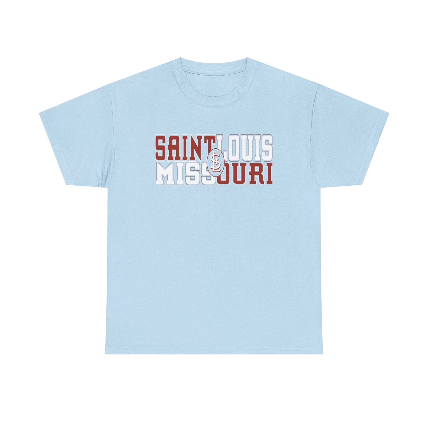 St Louis Missouri Unisex Tee in Red & White