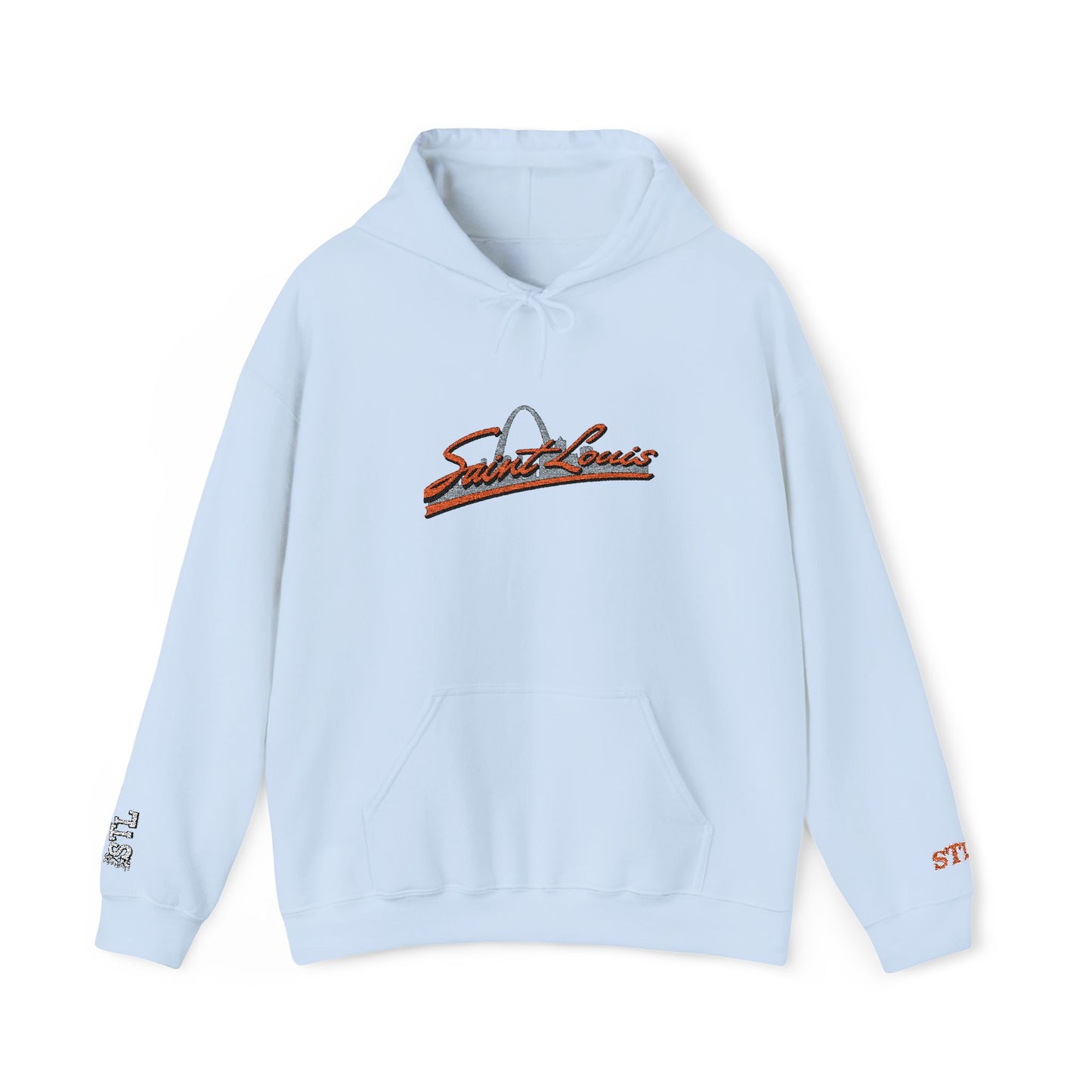 Saint Louis Embroidered Hoodie — Classic City Logo Sweatshirt