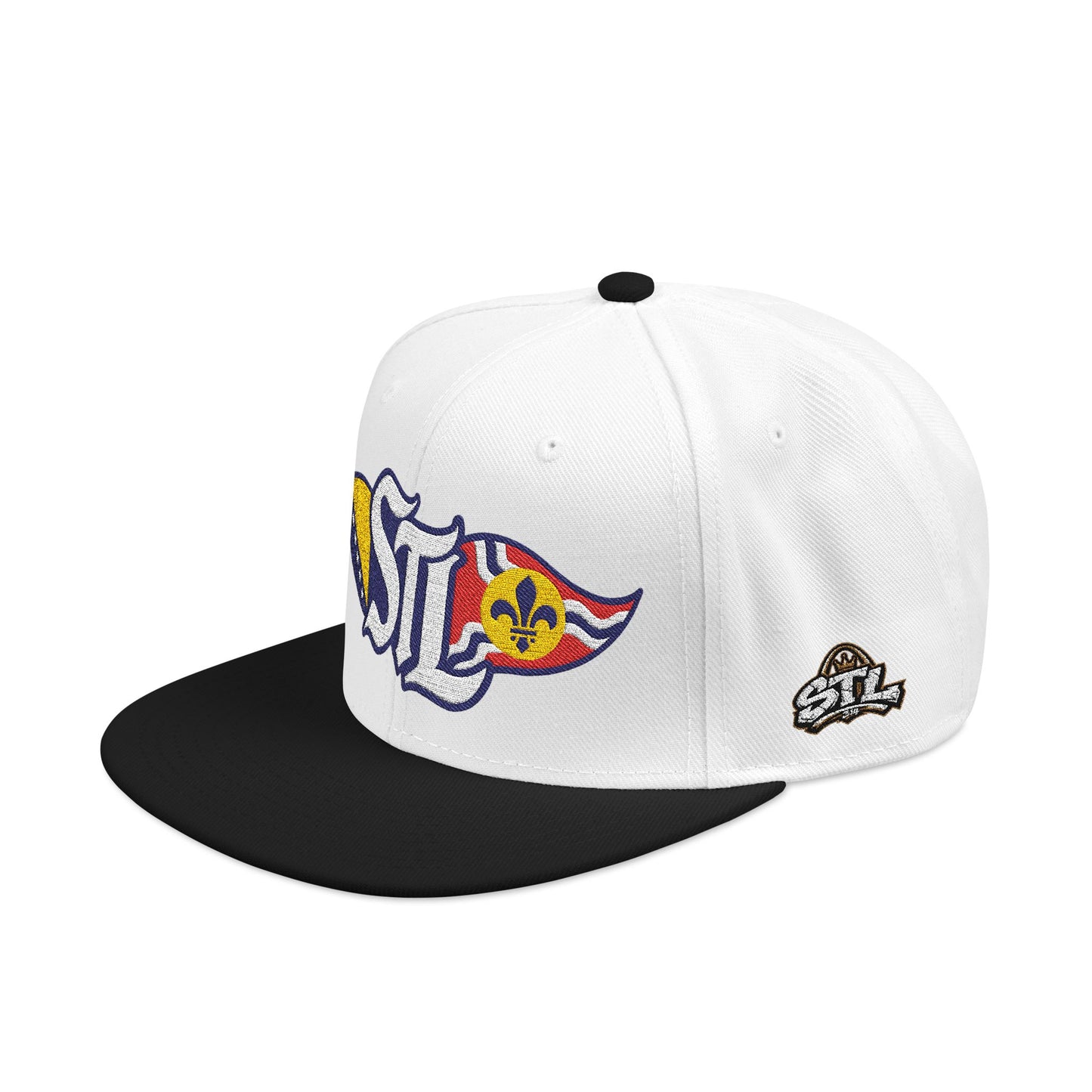 Embroidered Snapback Hat — Saint Louis-Bosnia flag Logo