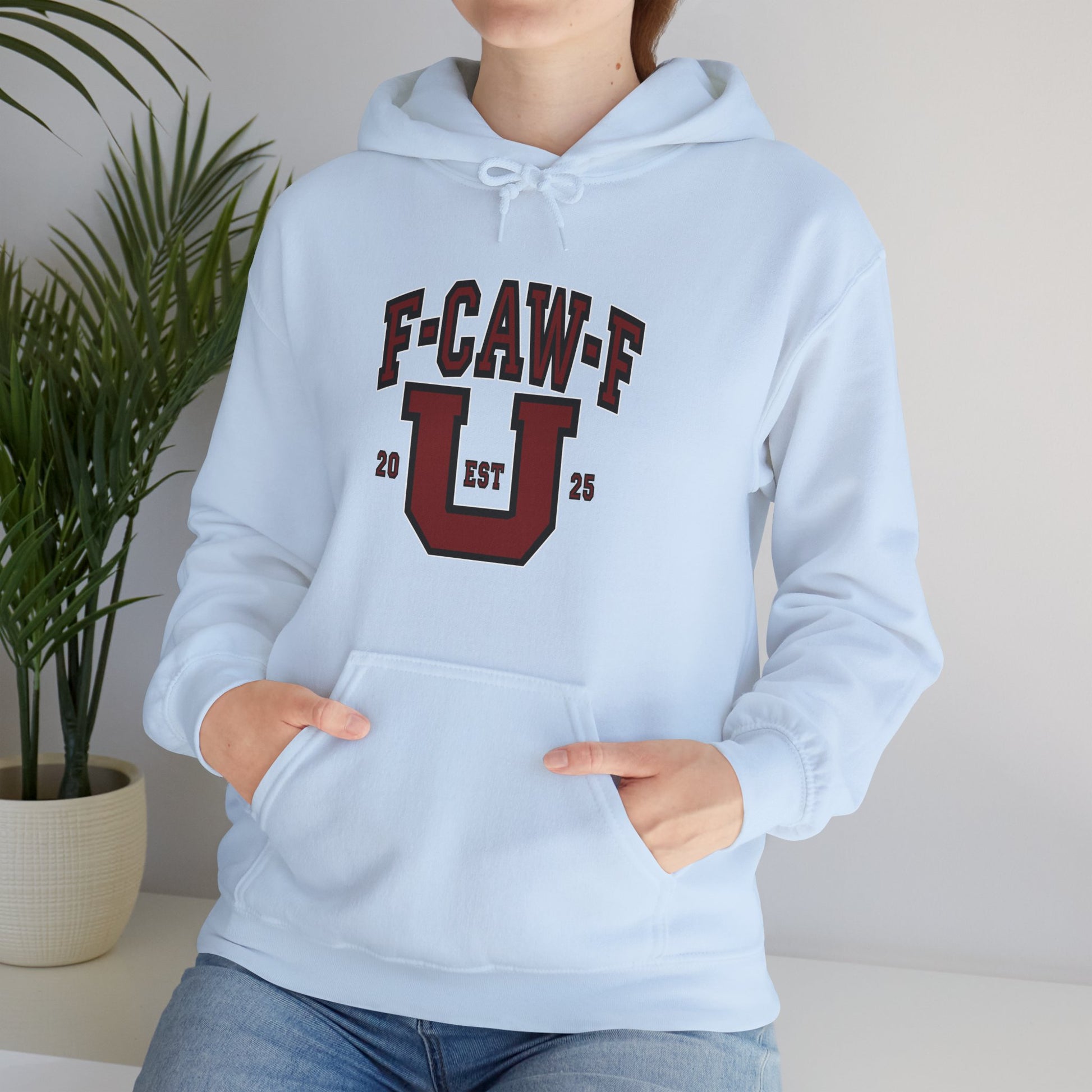 Unisex Heavy Blend™ Hooded Sweatshirt F-CAW-F U Front ChestDesign Printify