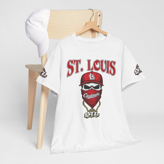 St. Louis Cardinals Masked Fan T-Shirt — STL Baseball Tee