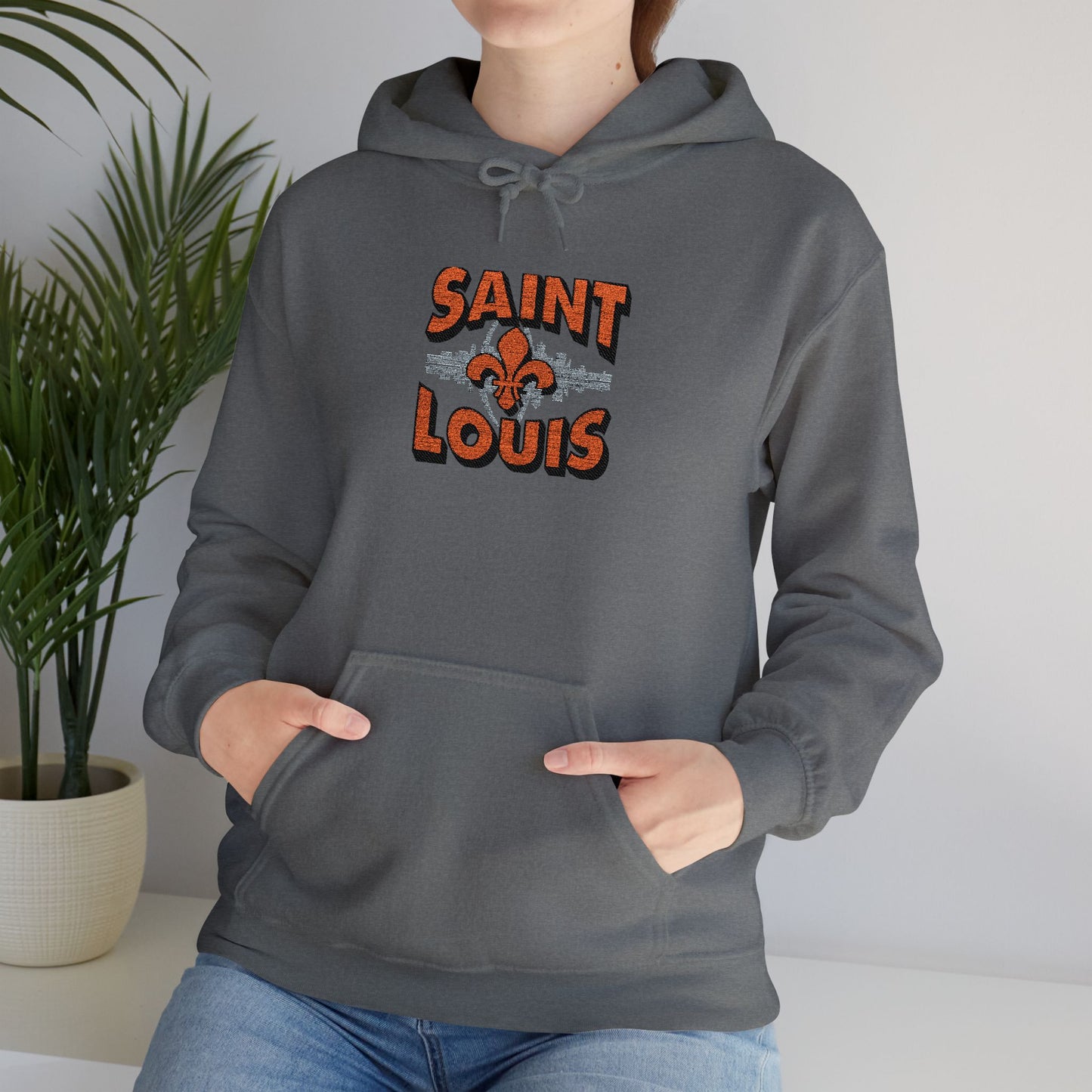 Saint Louis City Skyline Embroidered Hoodie