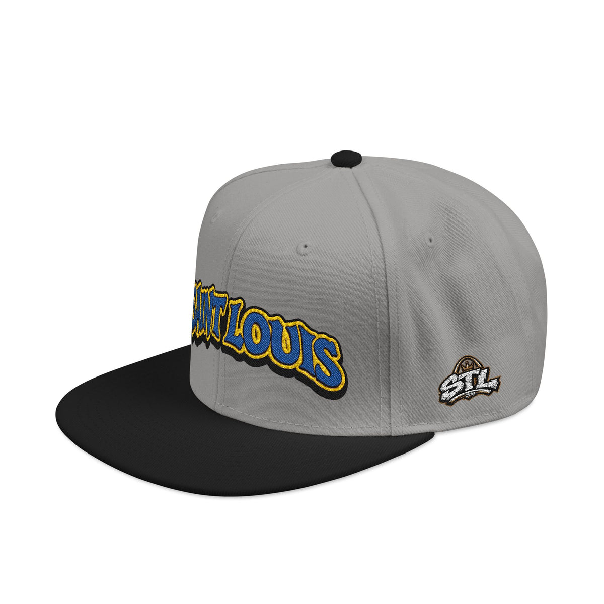 St. Louis Embroidered Snapback Hat — Retro Script Logo Cap