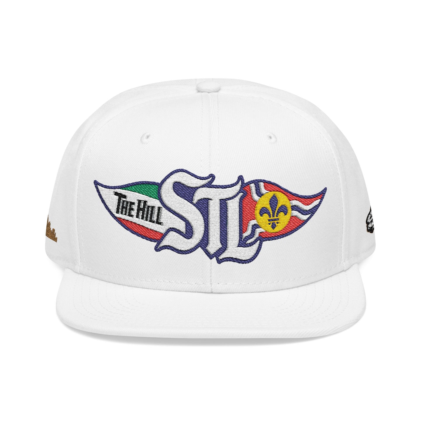 Embroidered Snapback Hat — STL Logo with The Hill Flag  and Saint Louis Flag