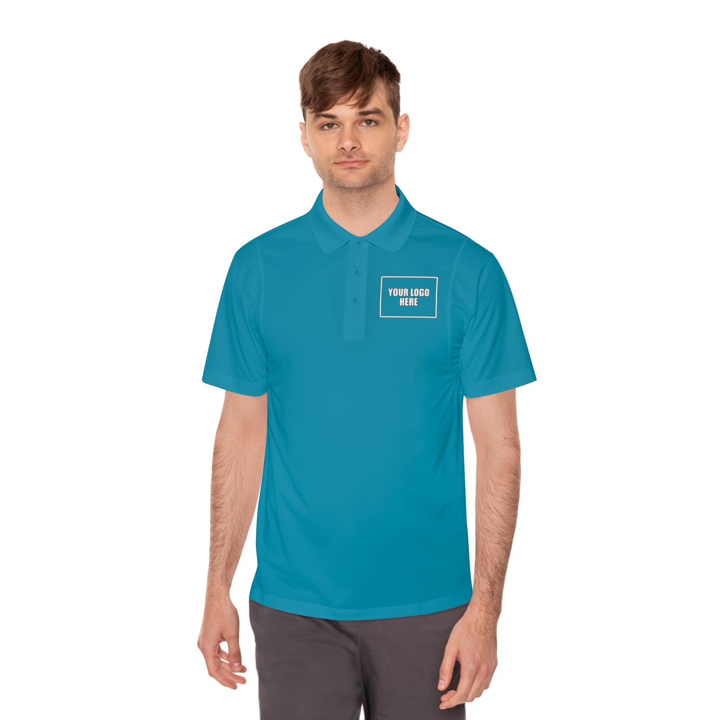 Customizable Sport Polo Work Shirt - Front & Back Logo Work Polo