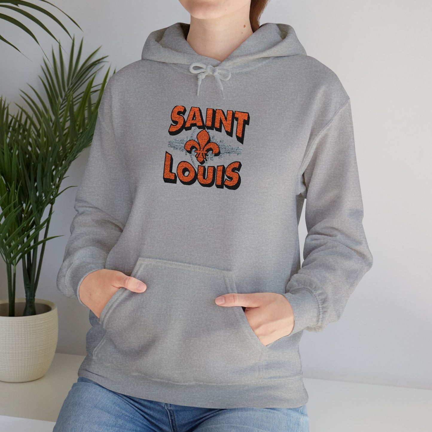 Saint Louis City Skyline Embroidered Hoodie