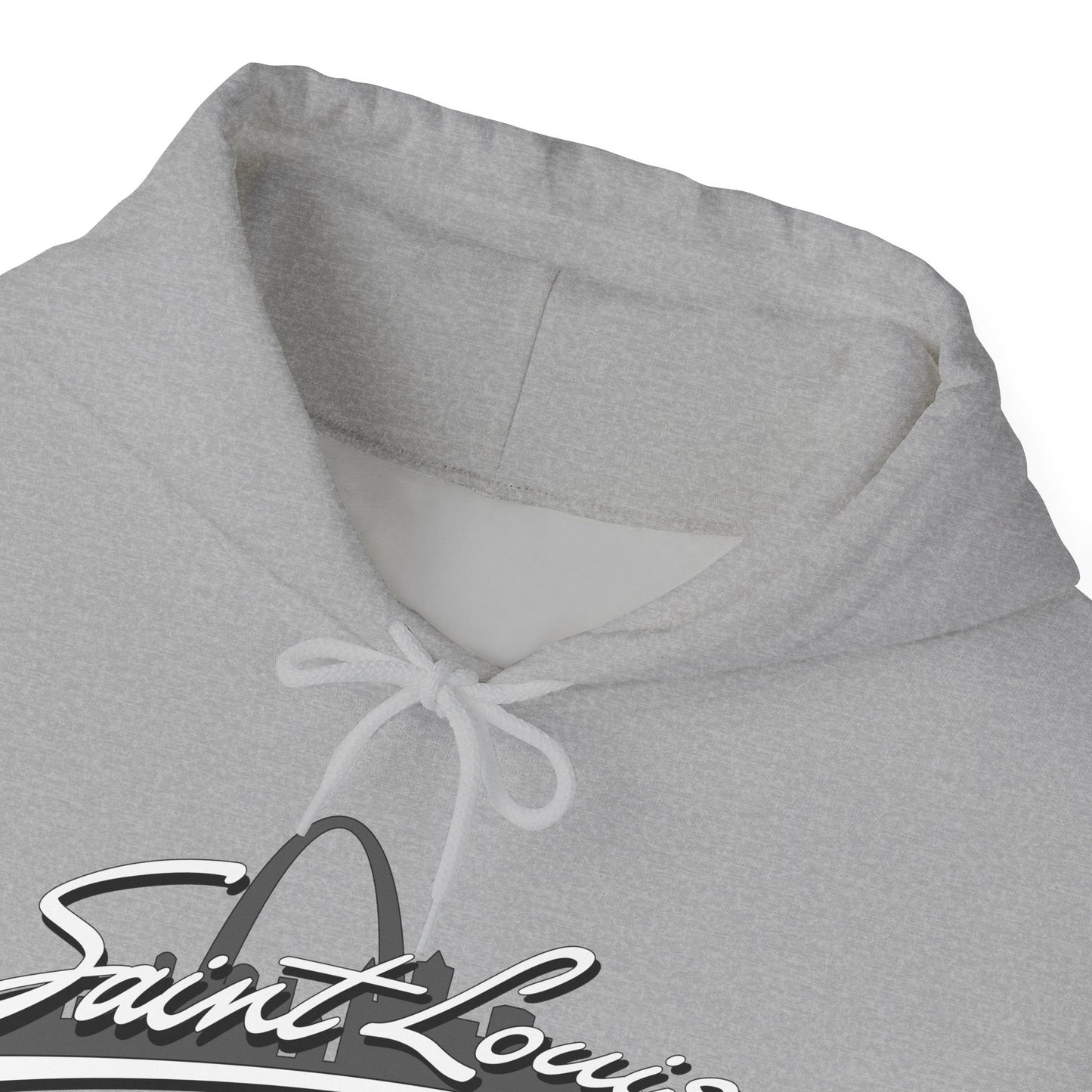 Saint Louis Graphic Hooded Sweatshirt Printify