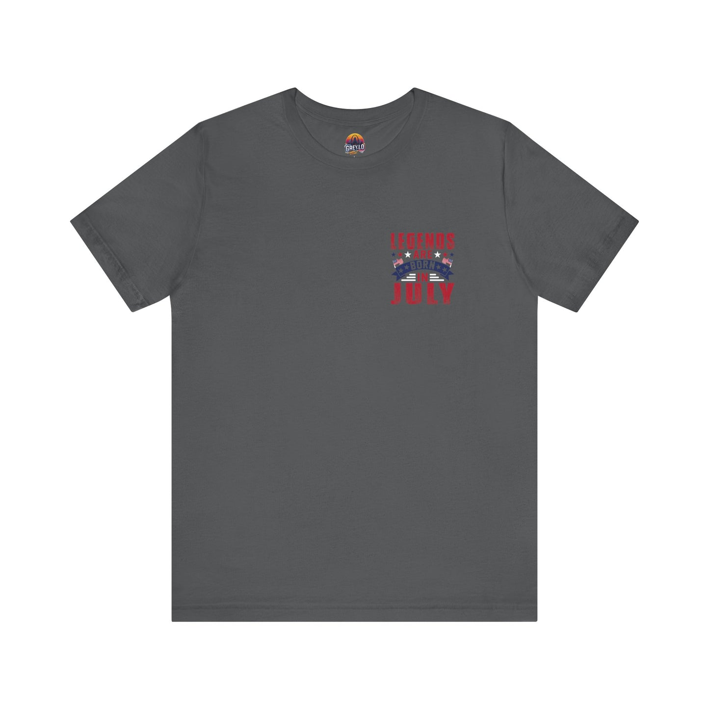 Legends Are Born in July Unisex Jersey Short Sleeve Tee Printify