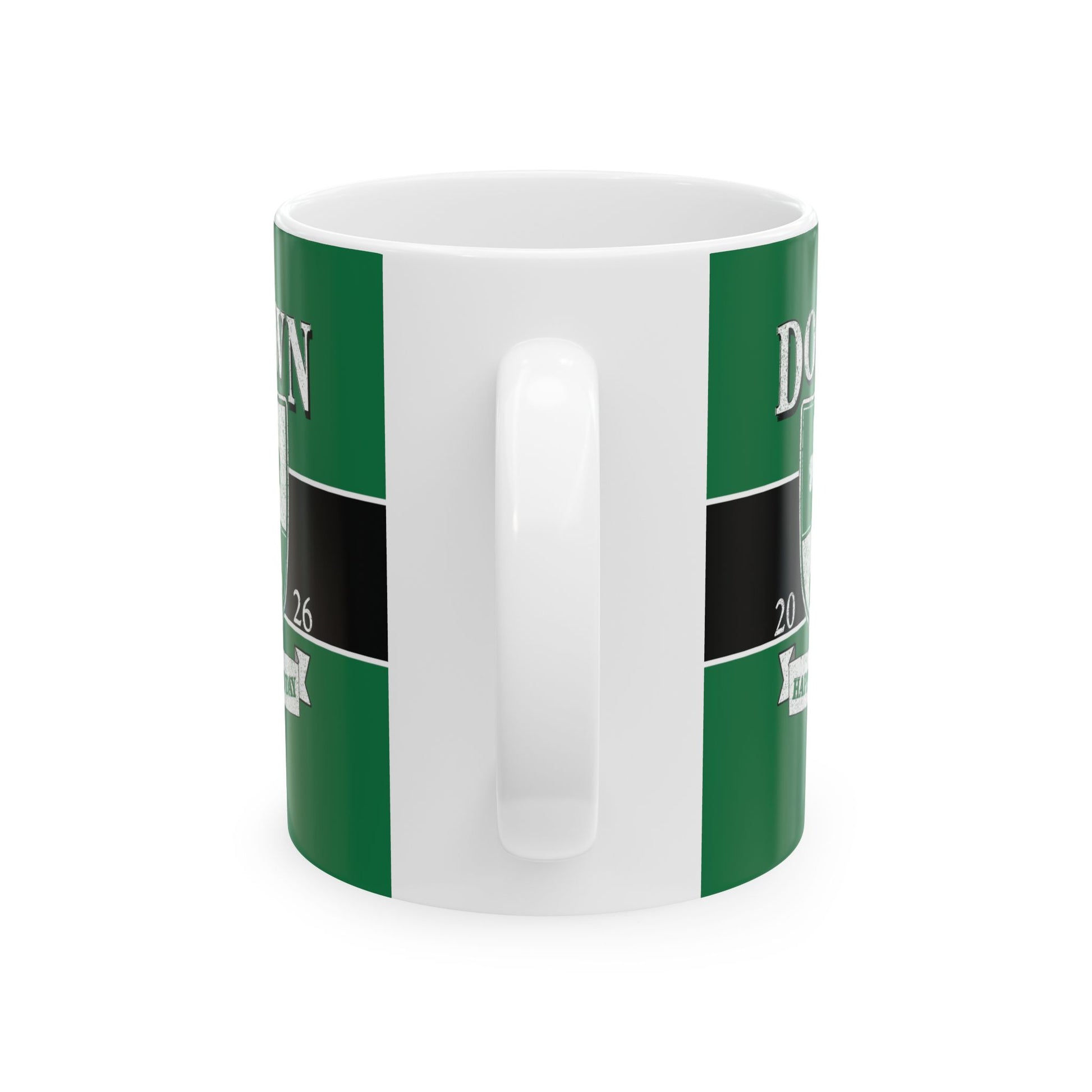 St. Patrick's Day Green Ceramic Mug – 'Dogtown' Crest 11oz/15oz Printify