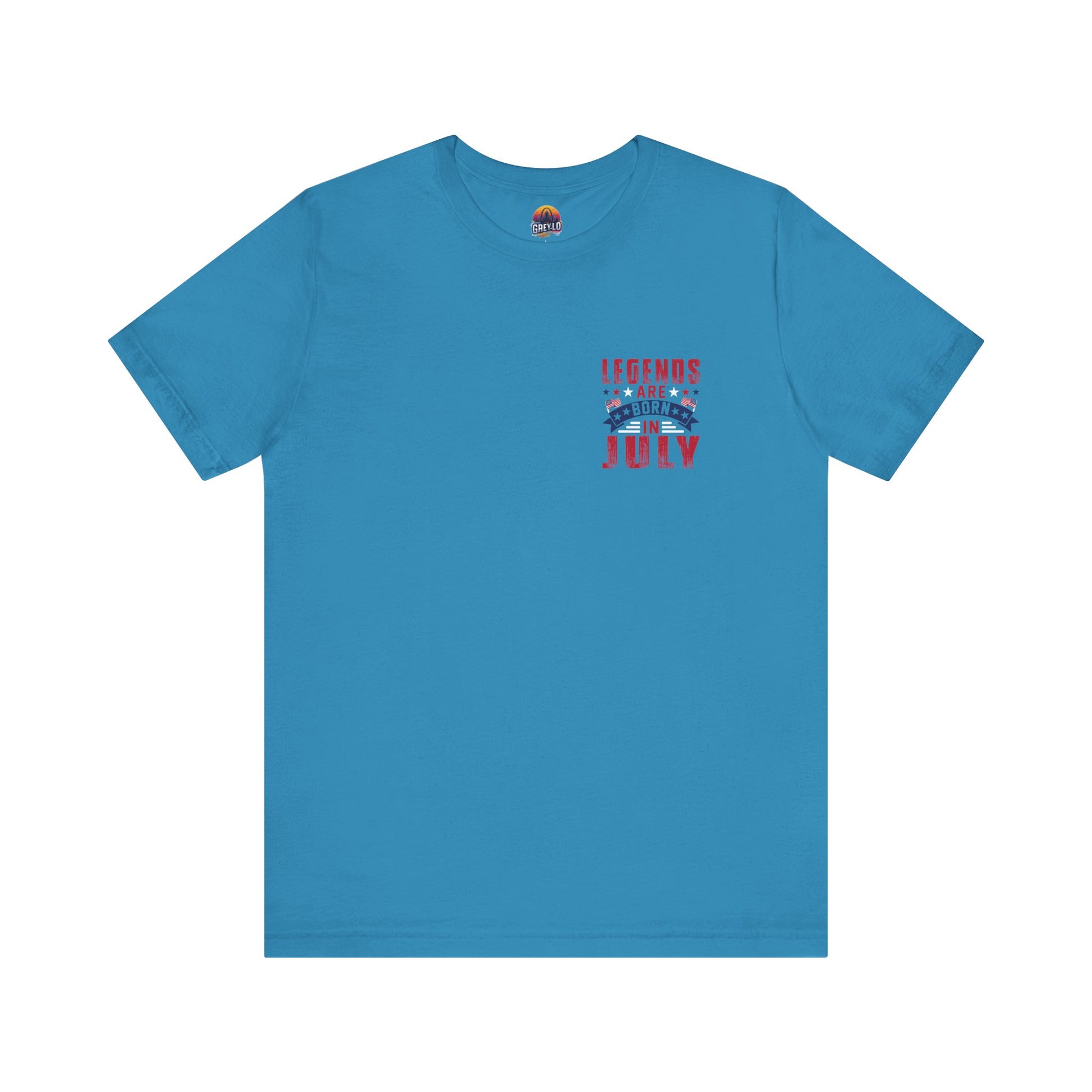Legends Are Born in July Unisex Jersey Short Sleeve Tee Printify